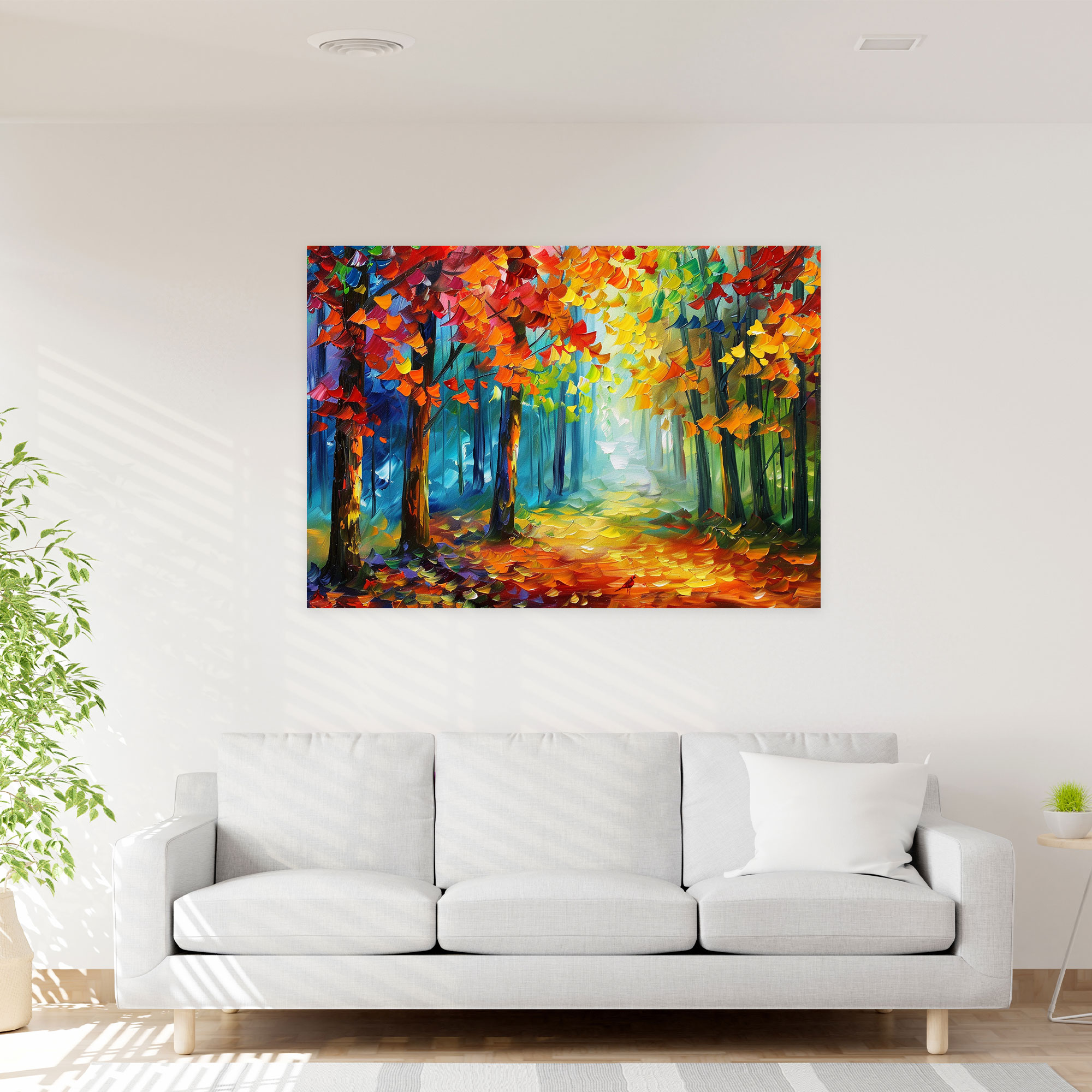 Leonid Afremov Canvas Print Magical Forest Wall Art - Leonid Afremov, Wall Art, Canvas, Canvas Wall Art