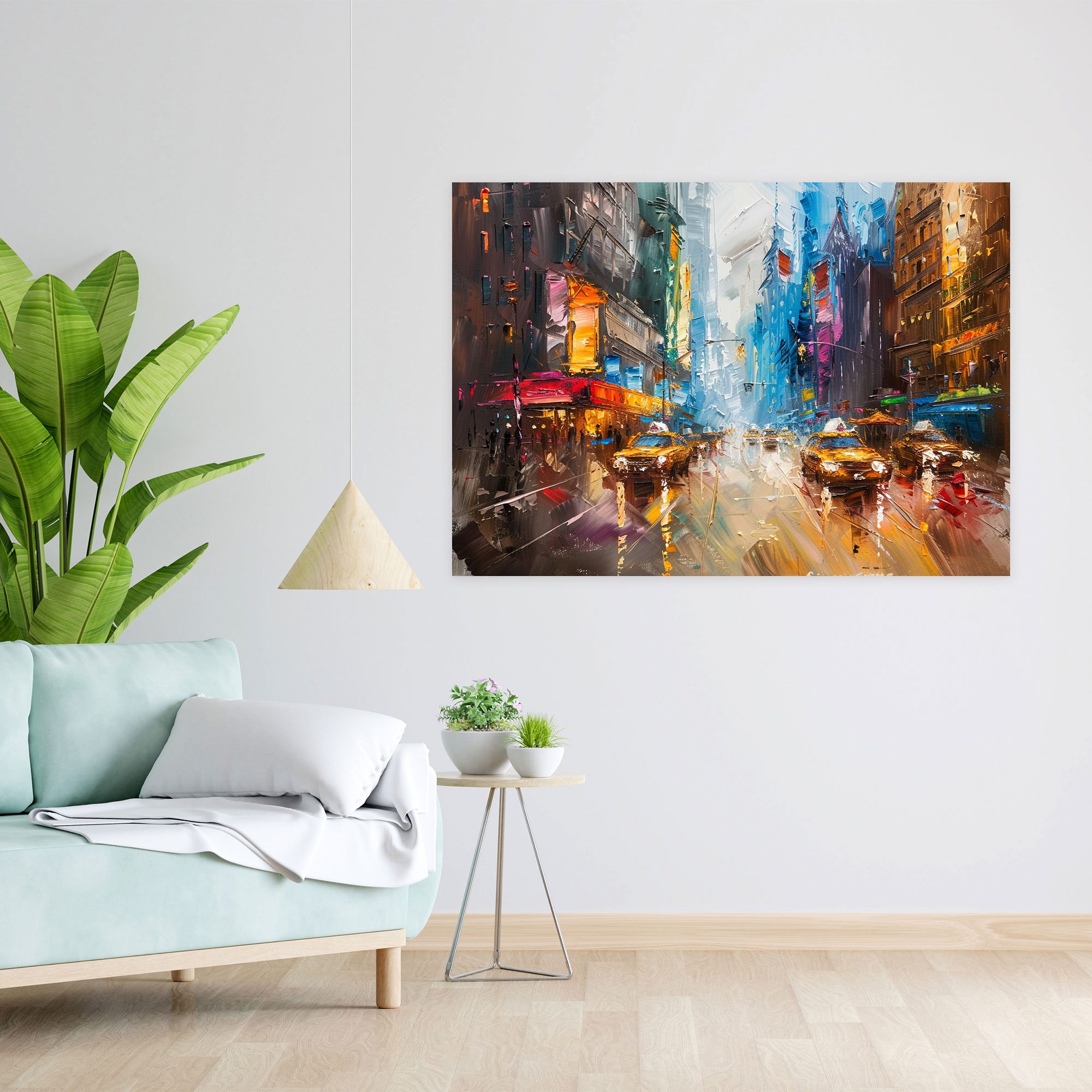Leonid Afremov Wall Art City Street Canvas Print - Leonid Afremov, Home Decoration, Wall Art, Wall Decoration