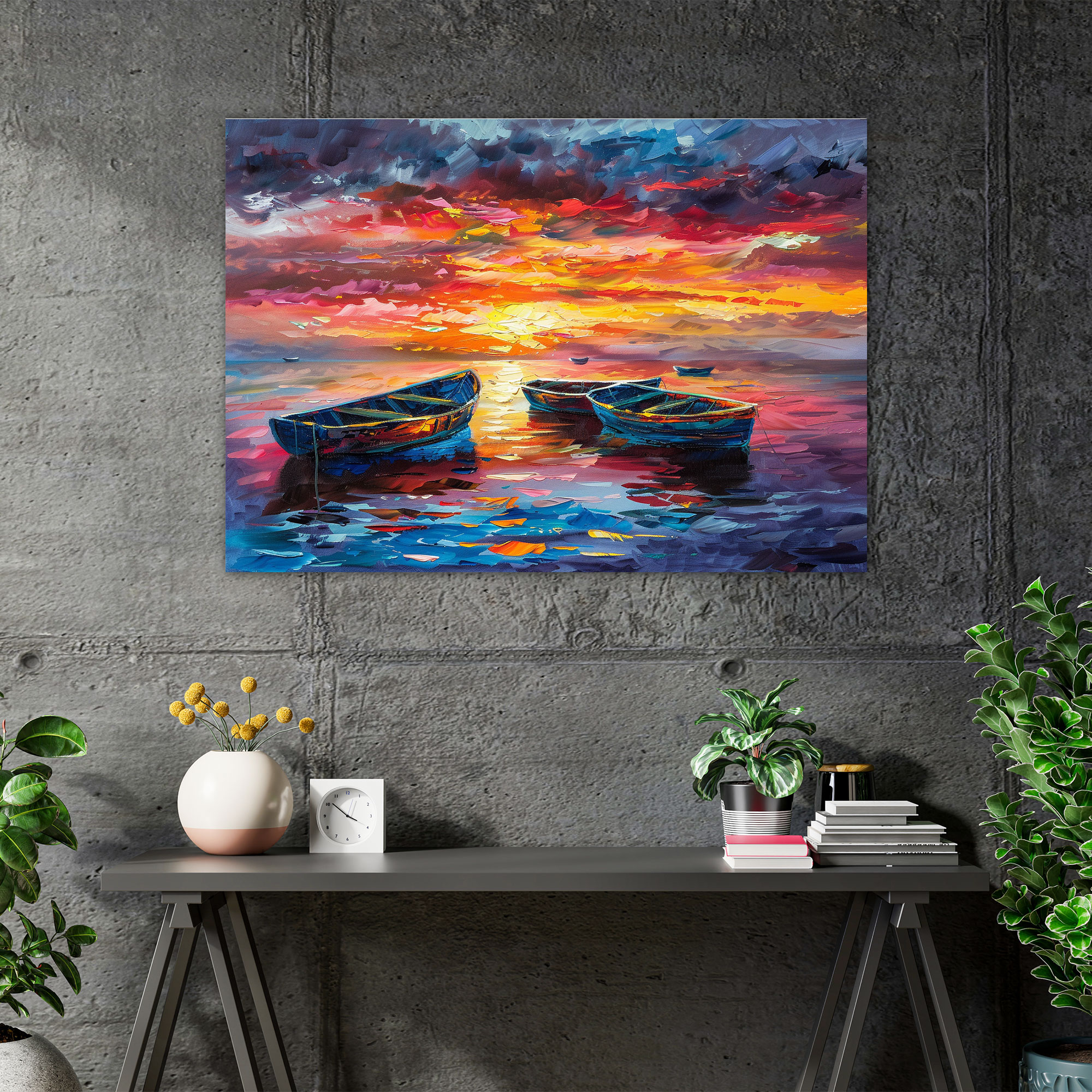 Leonid Afremov Seascape Canvas Print - Leonid Afremov, Leonid Afremov, Canvas Wall Art, Wall Art