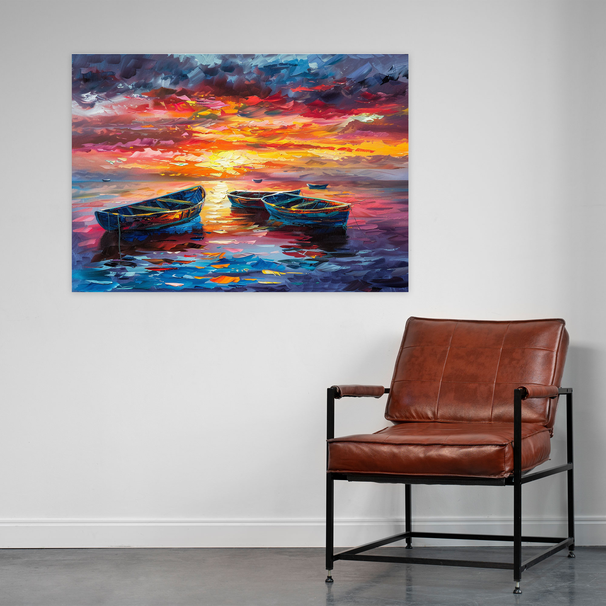 Leonid Afremov Seascape Canvas Print - Leonid Afremov, Leonid Afremov, Canvas Wall Art, Wall Art