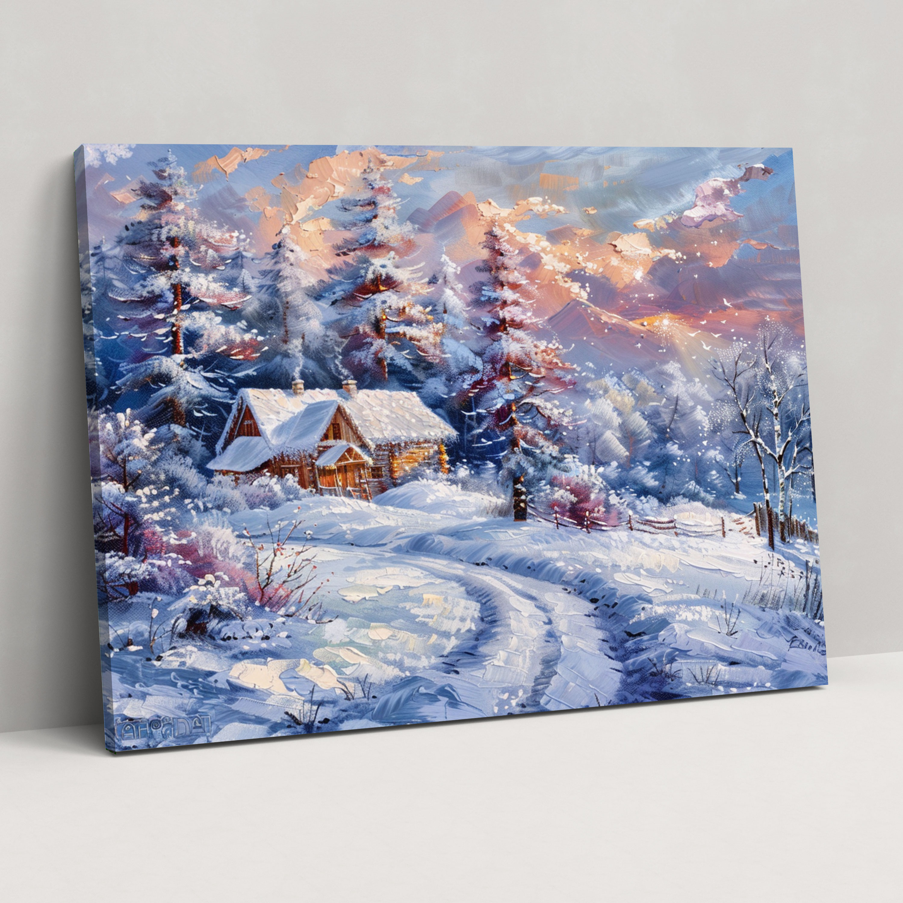 Leonid Afremov Winter Wonderland Wall Decoration - Leonid Afremov, Wall Decoration, Leonid Afremov, Canvas