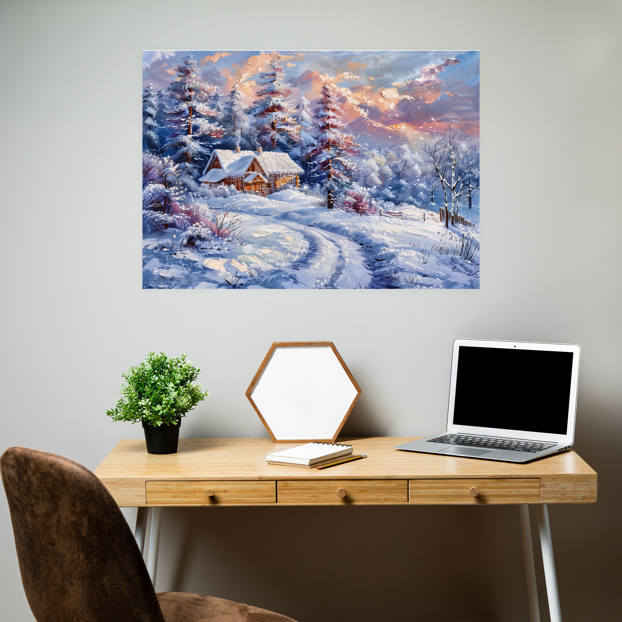 Leonid Afremov Winter Wonderland Wall Decoration - Leonid Afremov, Wall Decoration, Leonid Afremov, Canvas