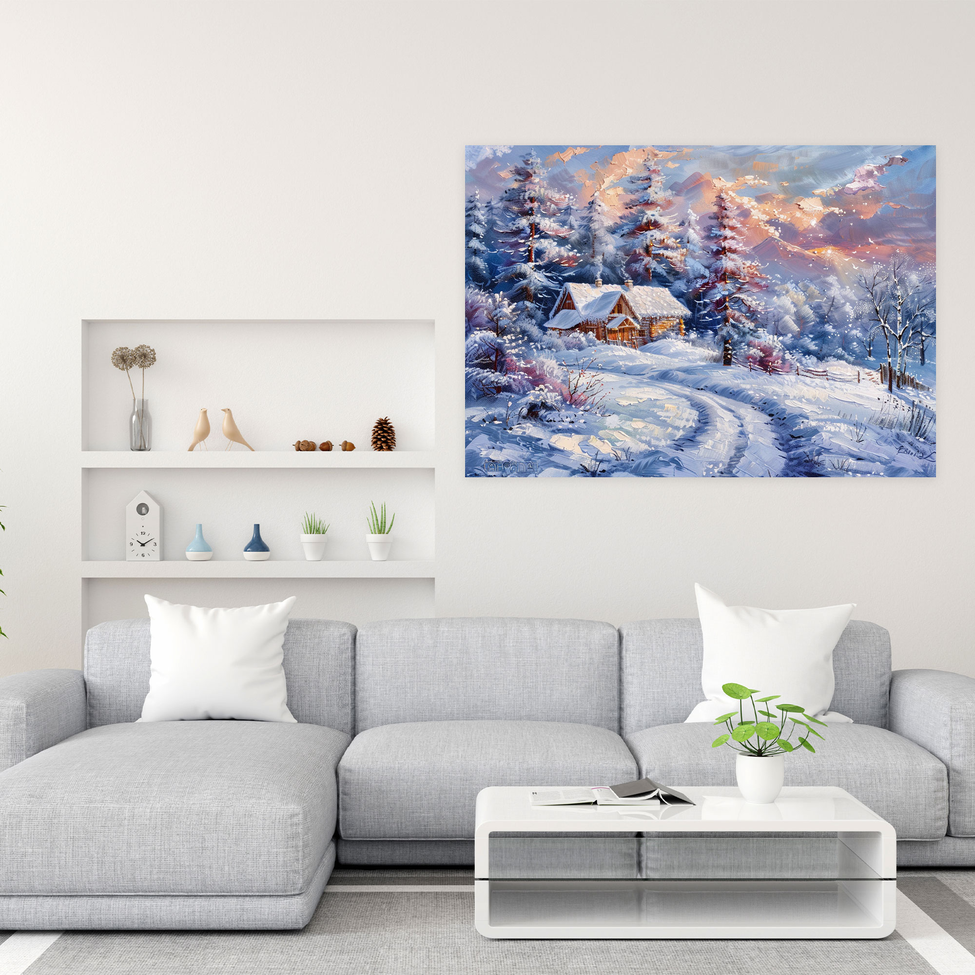 Leonid Afremov Winter Wonderland Wall Decoration - Leonid Afremov, Wall Decoration, Leonid Afremov, Canvas