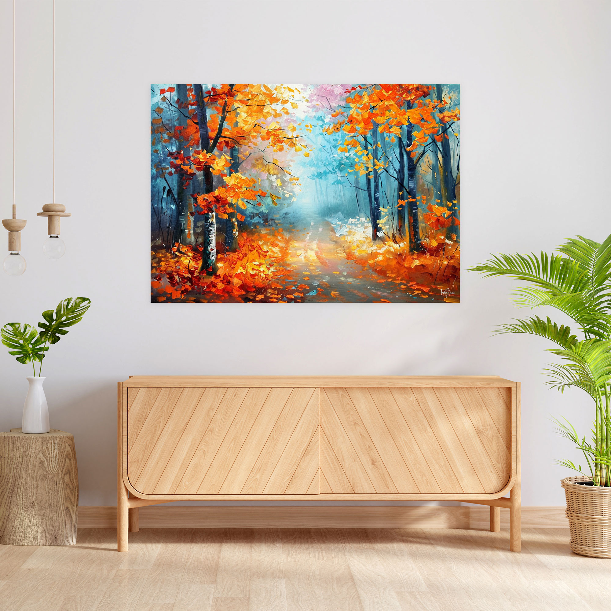 Autumn Forest Leonid Afremov Canvas Print - Leonid Afremov, Leonid Afremov, Wall Decoration, Canvas
