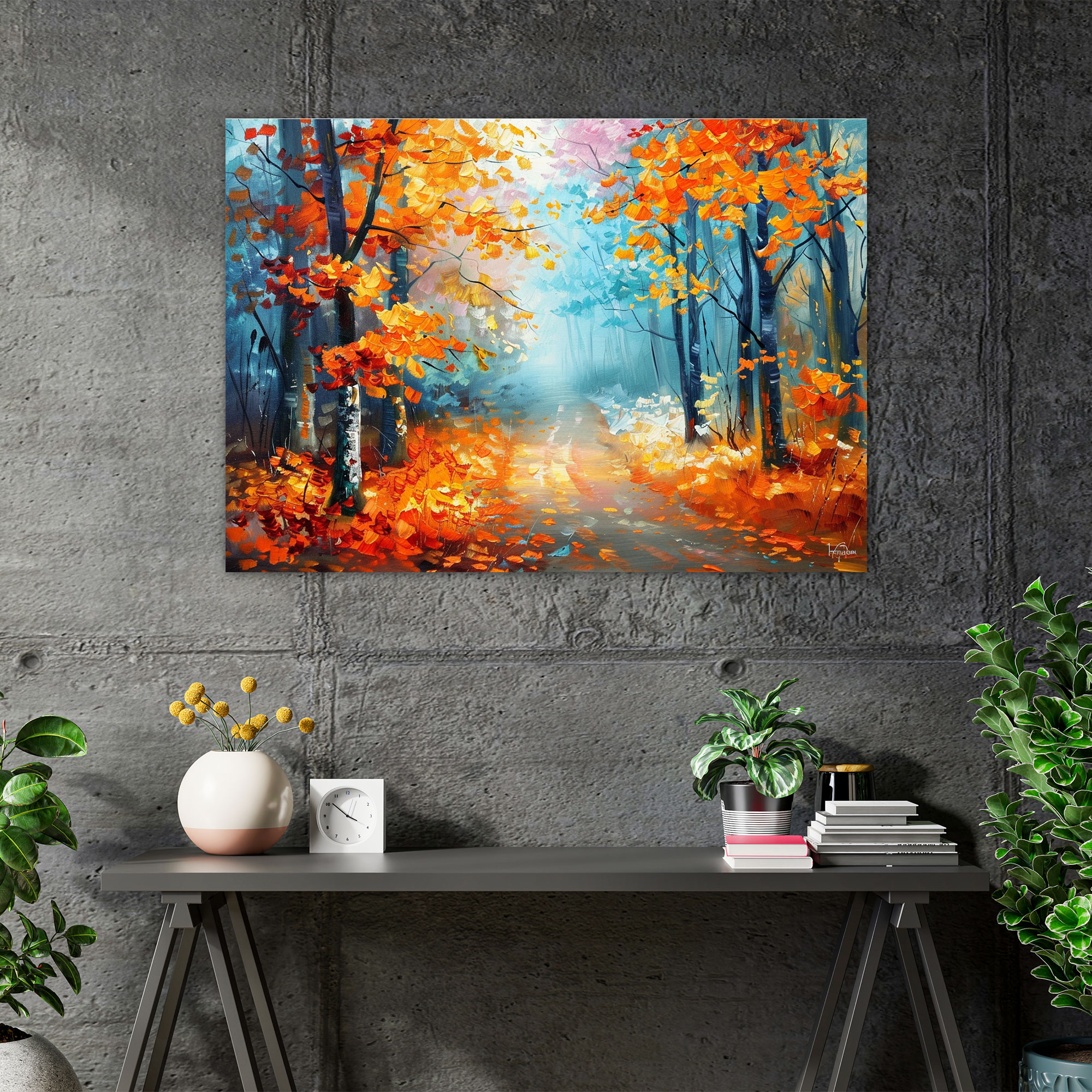 Autumn Forest Leonid Afremov Canvas Print - Leonid Afremov, Leonid Afremov, Wall Decoration, Canvas