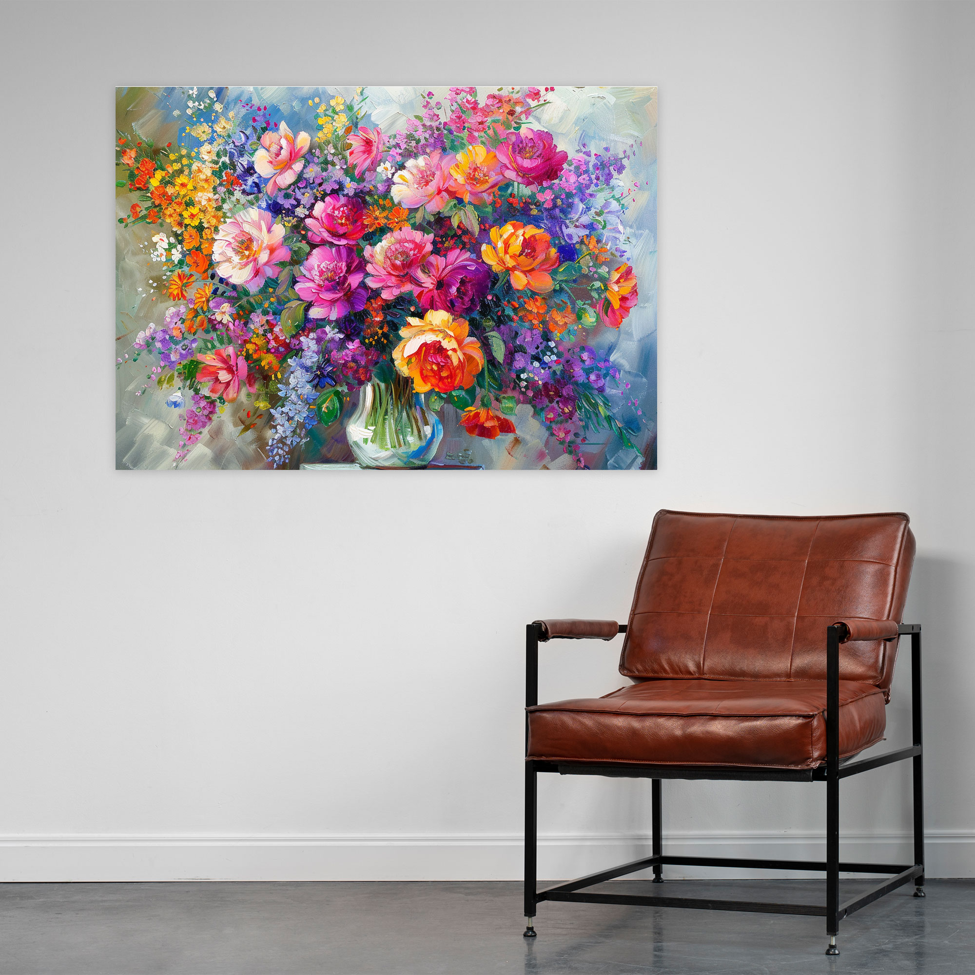 Colorful Blooms Leonid Afremov Canvas Wall Art - Leonid Afremov, Home Decoration, Wall Art, Canvas