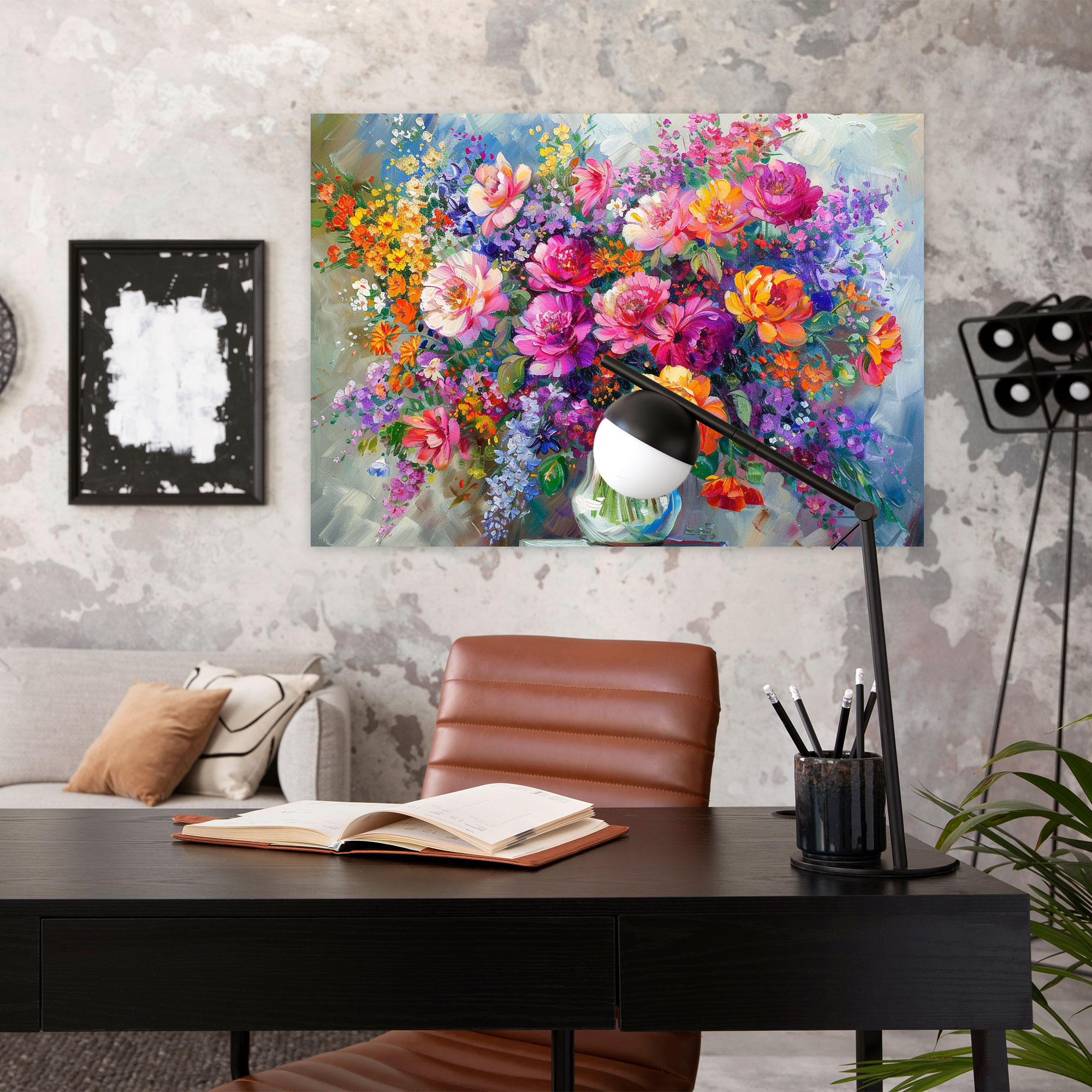 Colorful Blooms Leonid Afremov Canvas Wall Art - Leonid Afremov, Home Decoration, Wall Art, Canvas