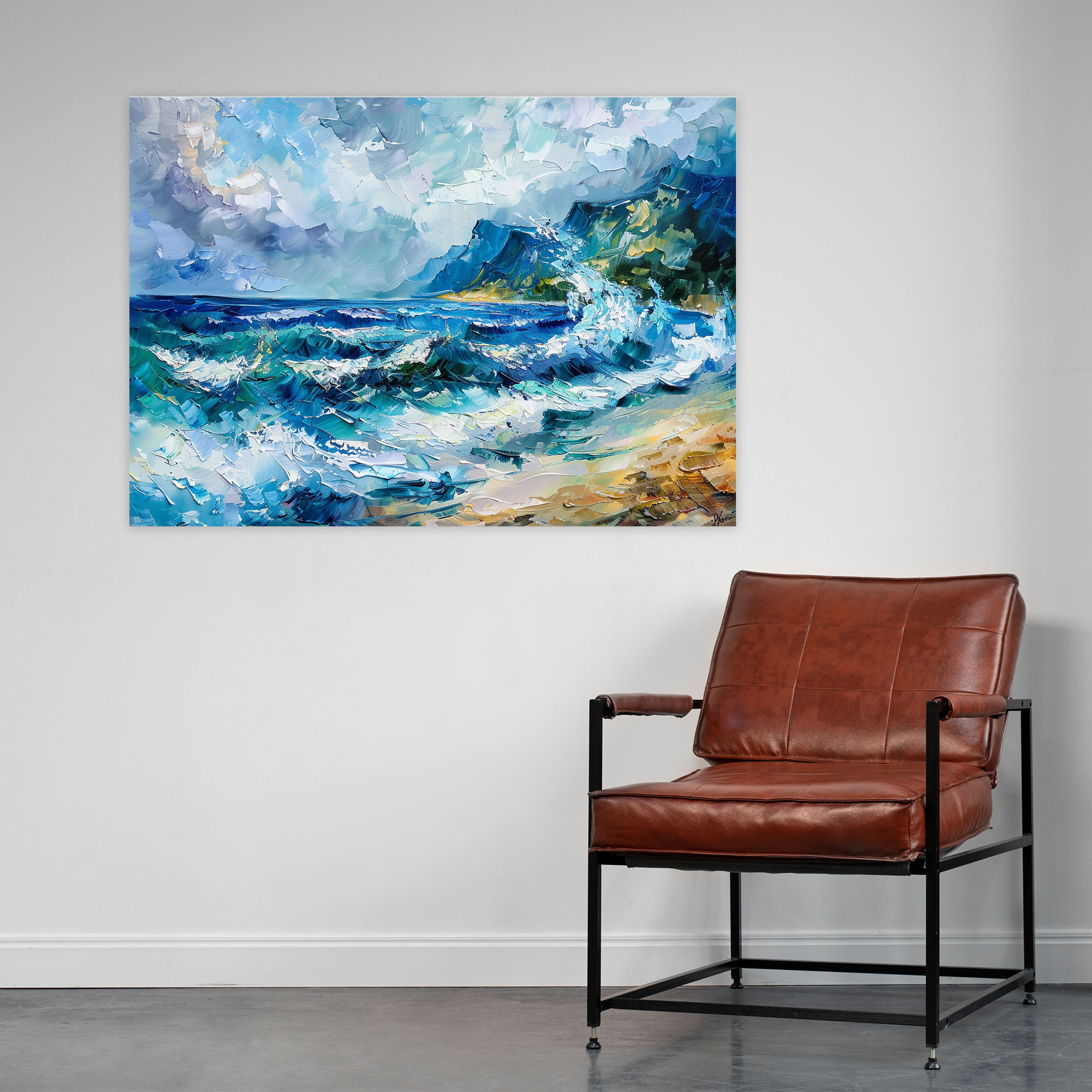 Seaside Serenity Leonid Afremov Canvas Print - Leonid Afremov, Wall Art, Canvas Wall Art, Canvas