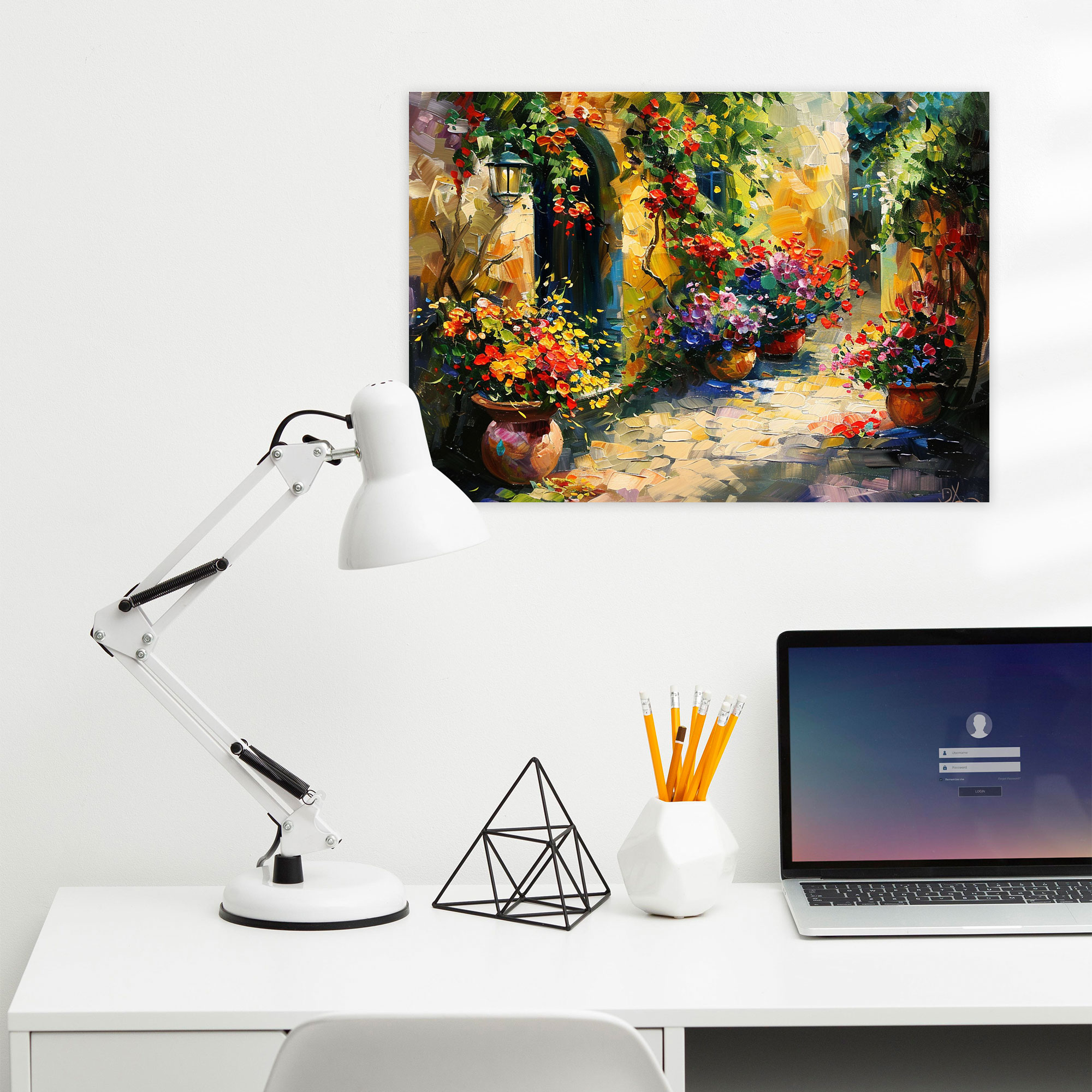 Blooming Garden Leonid Afremov Wall Art - Leonid Afremov, Canvas Print, Wall Art, Canvas
