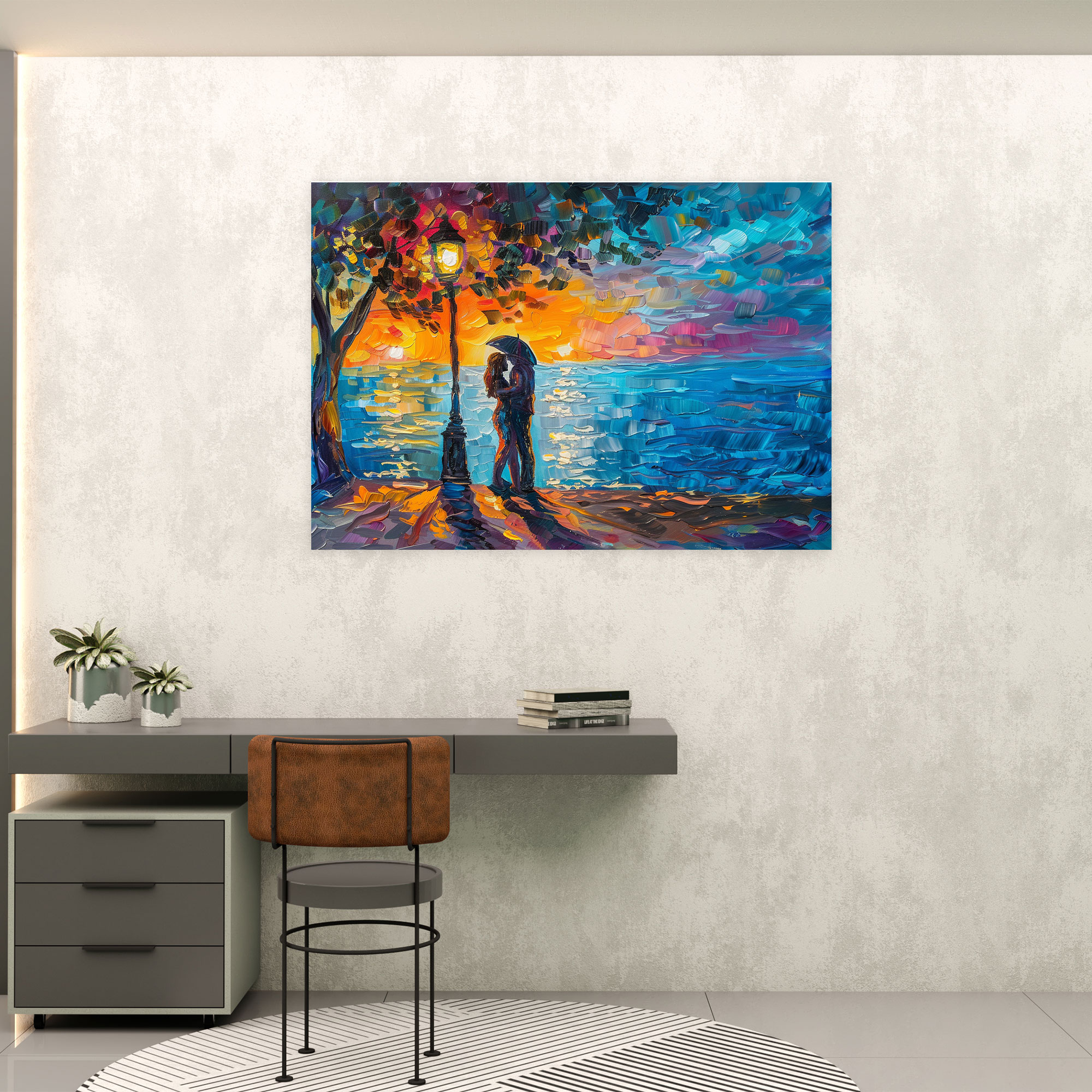 Leonid Afremov Sea Sunset Wall Art - Leonid Afremov, Home Decoration, Canvas Wall Art, Leonid Afremov
