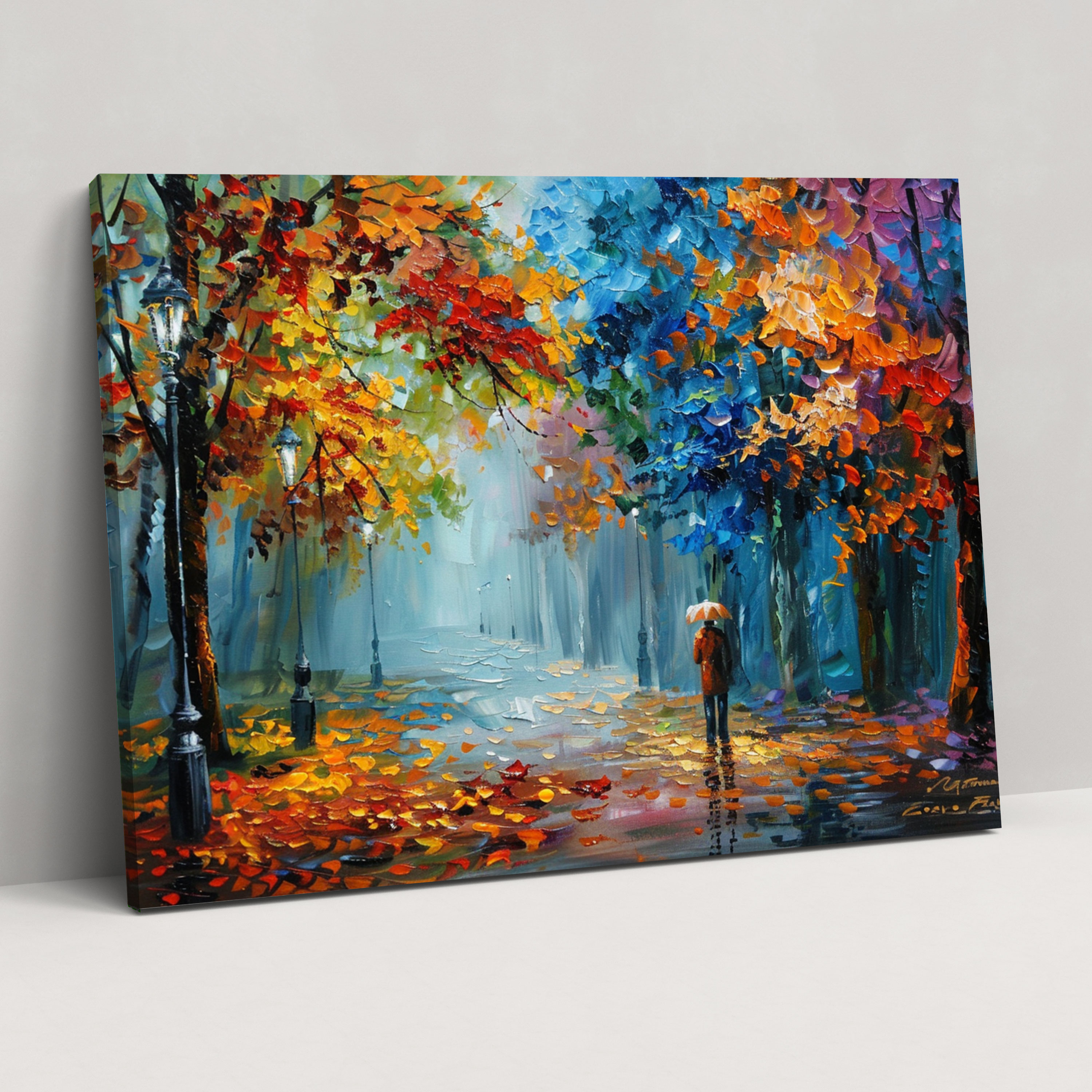 Leonid Afremov Autumn Landscape Wall Art - Leonid Afremov, Canvas Wall Art, Leonid Afremov, Home Decoration
