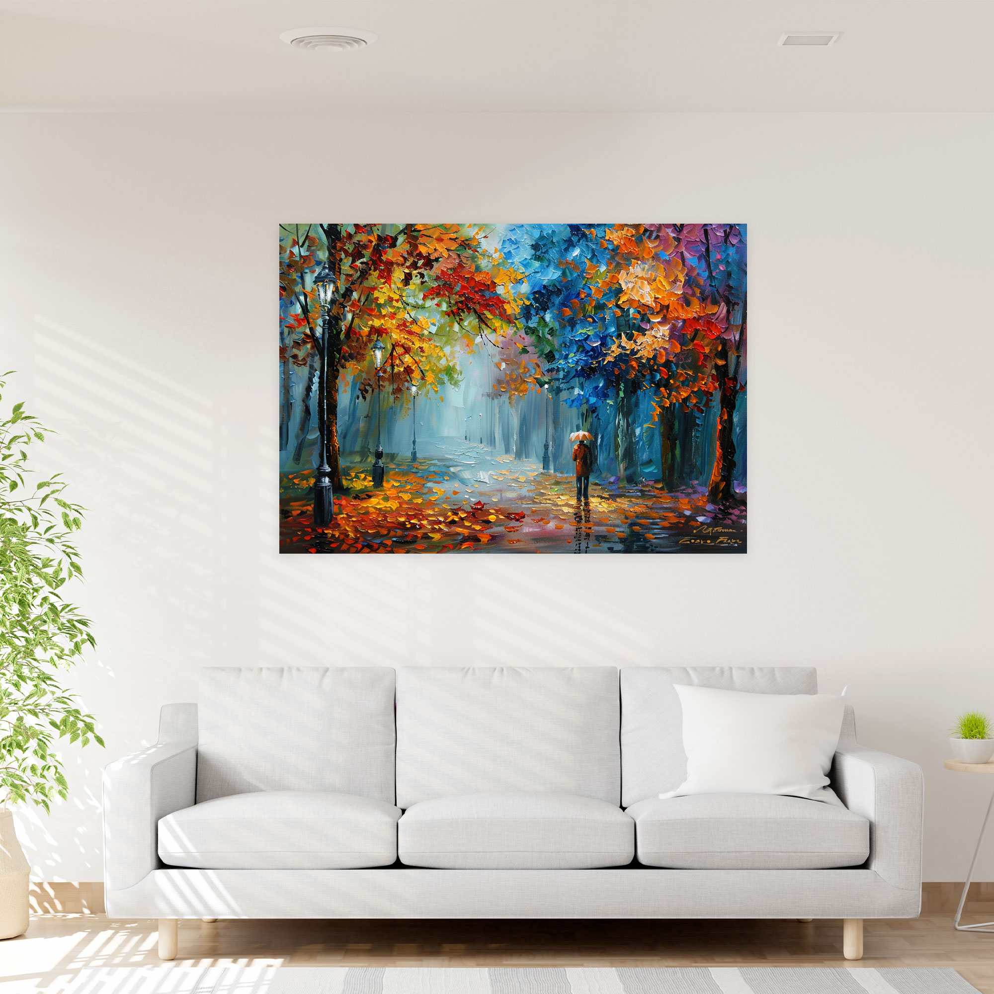 Leonid Afremov Autumn Landscape Wall Art - Leonid Afremov, Canvas Wall Art, Leonid Afremov, Home Decoration
