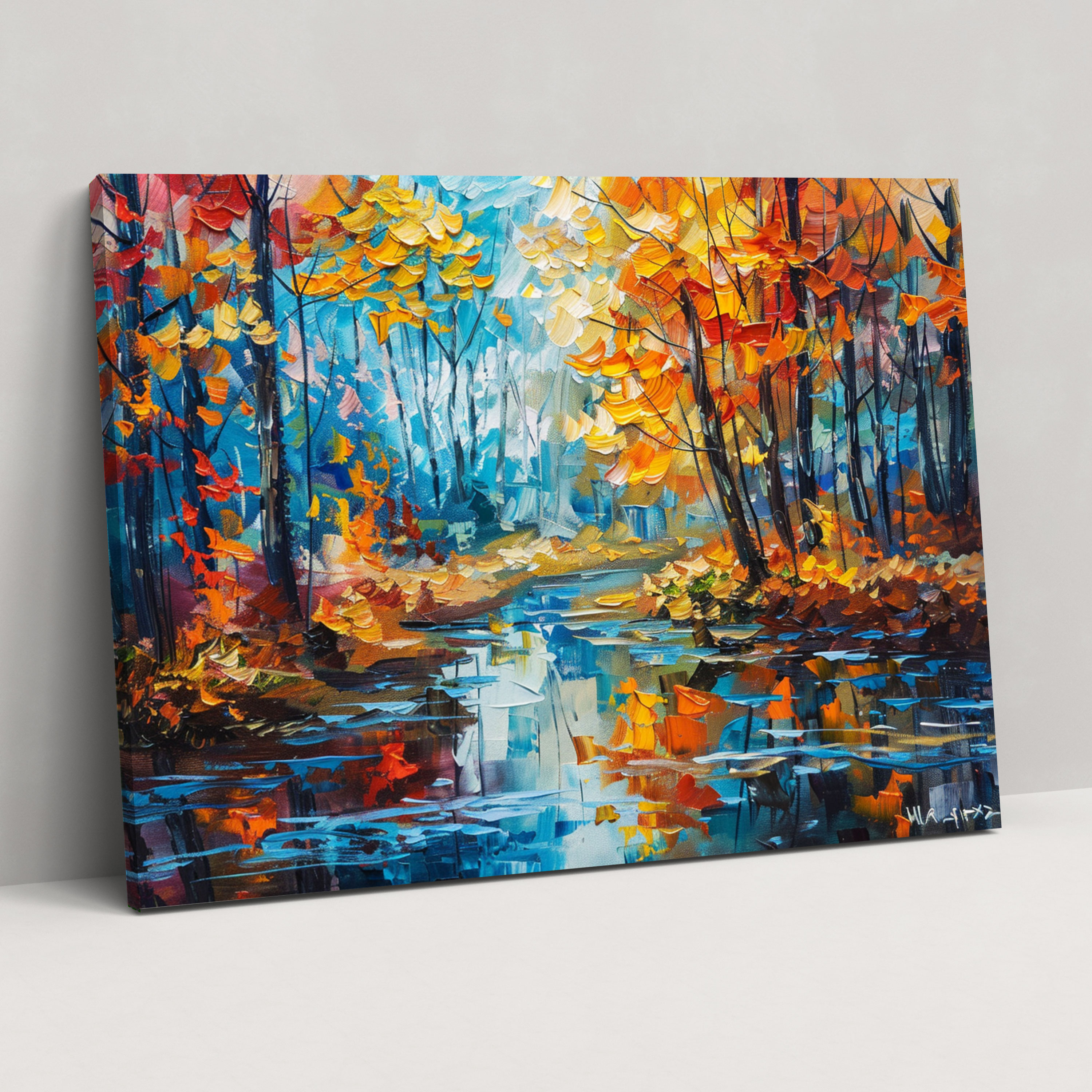 Leonid Afremov Wall Art - Autumn Forest Canvas Print - Leonid Afremov, Home Decoration, Canvas Wall Art, Canvas Print