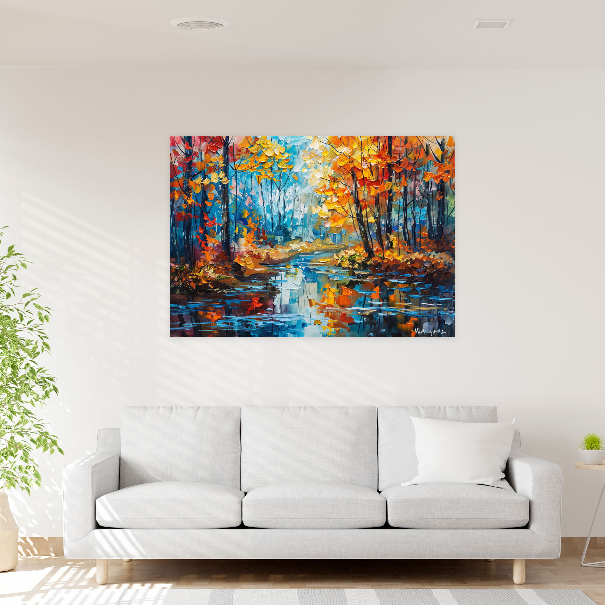 Leonid Afremov Wall Art - Autumn Forest Canvas Print - Leonid Afremov, Home Decoration, Canvas Wall Art, Canvas Print