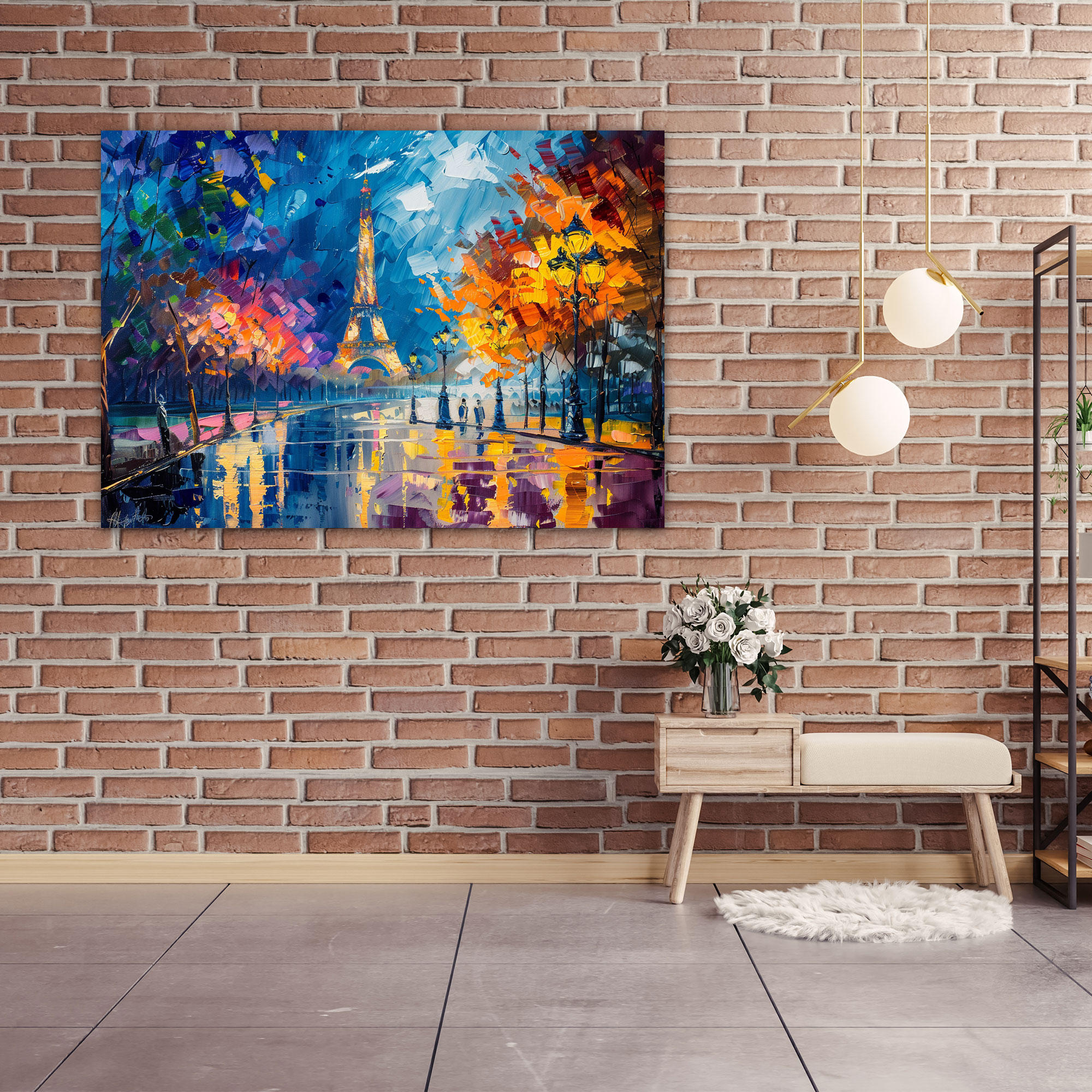 Leonid Afremov Canvas Print - Paris Cityscape Wall Art - Leonid Afremov, Leonid Afremov, Canvas, Canvas Print