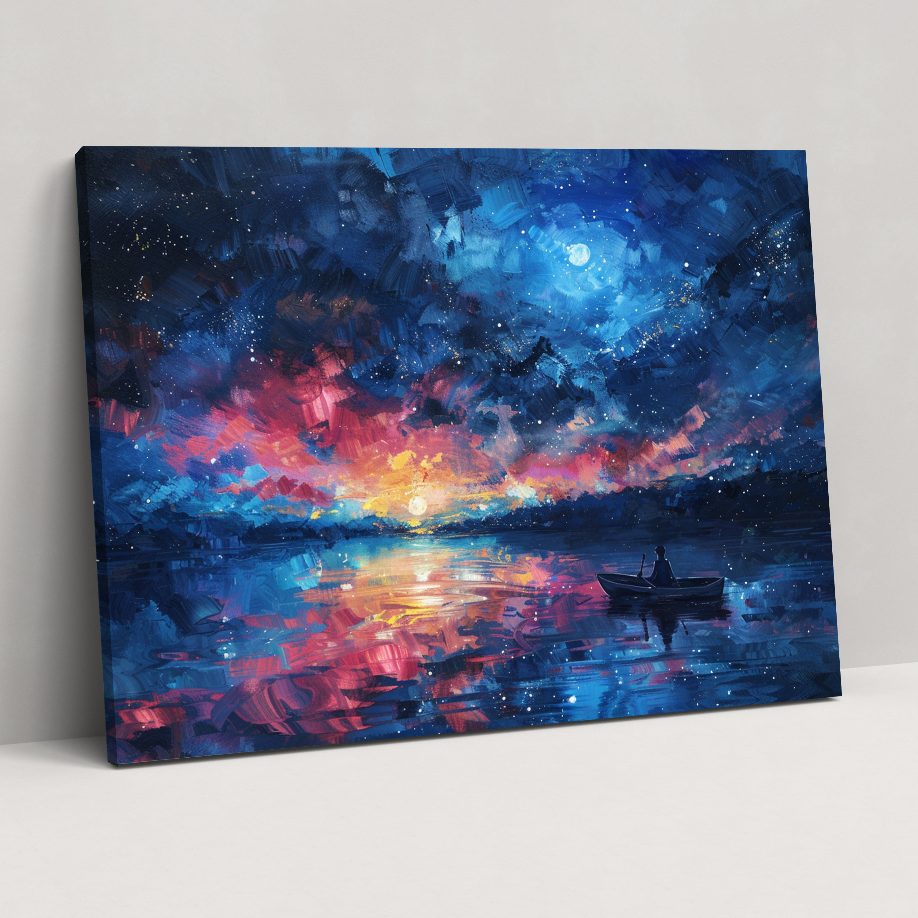 Leonid Afremov Wall Decoration - Magical Night Sky Canvas Print - Leonid Afremov, Canvas Print, Wall Art, Canvas Wall Art