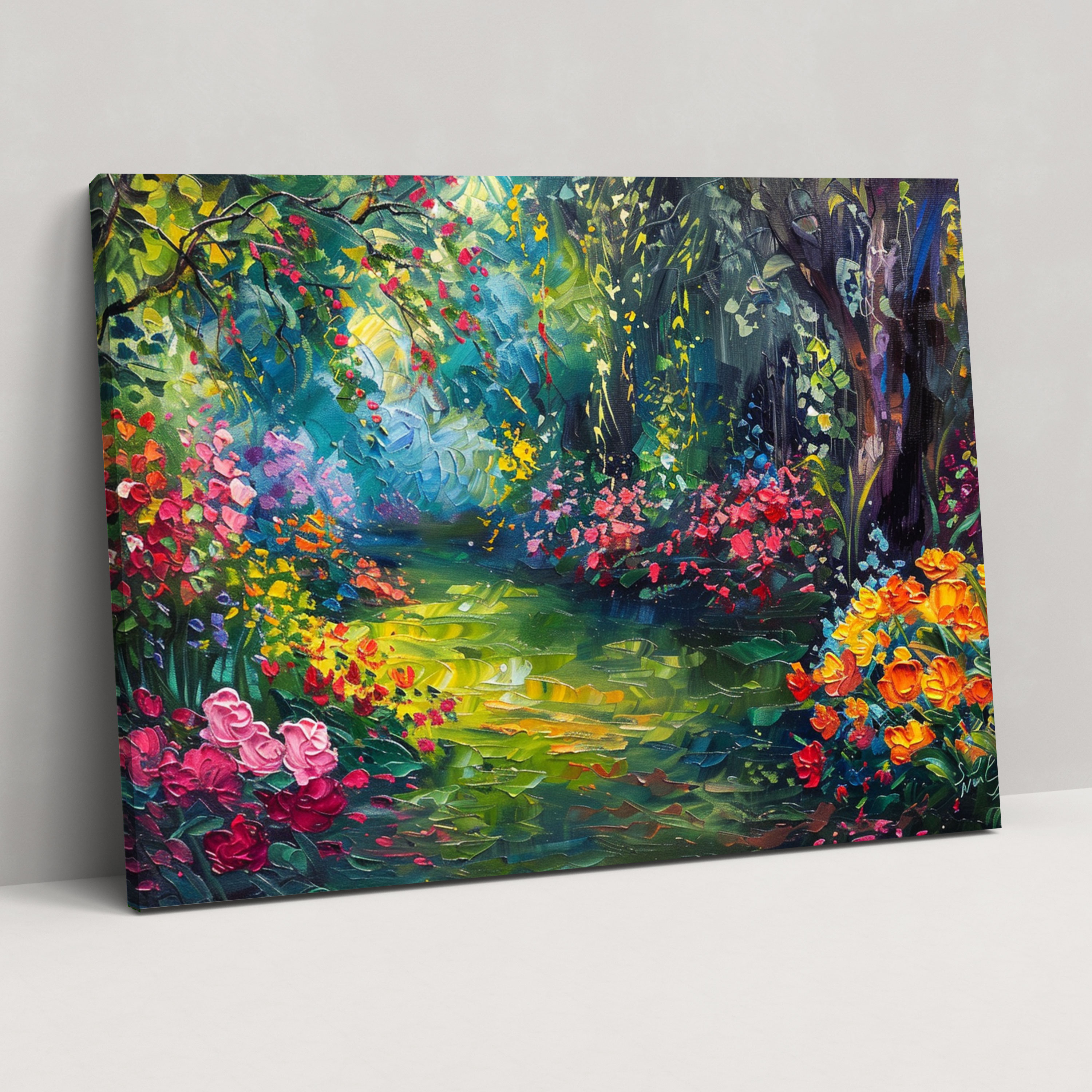 Leonid Afremov Canvas Print - Spring Garden Wall Art - Leonid Afremov, Leonid Afremov, Wall Decoration, Canvas Print
