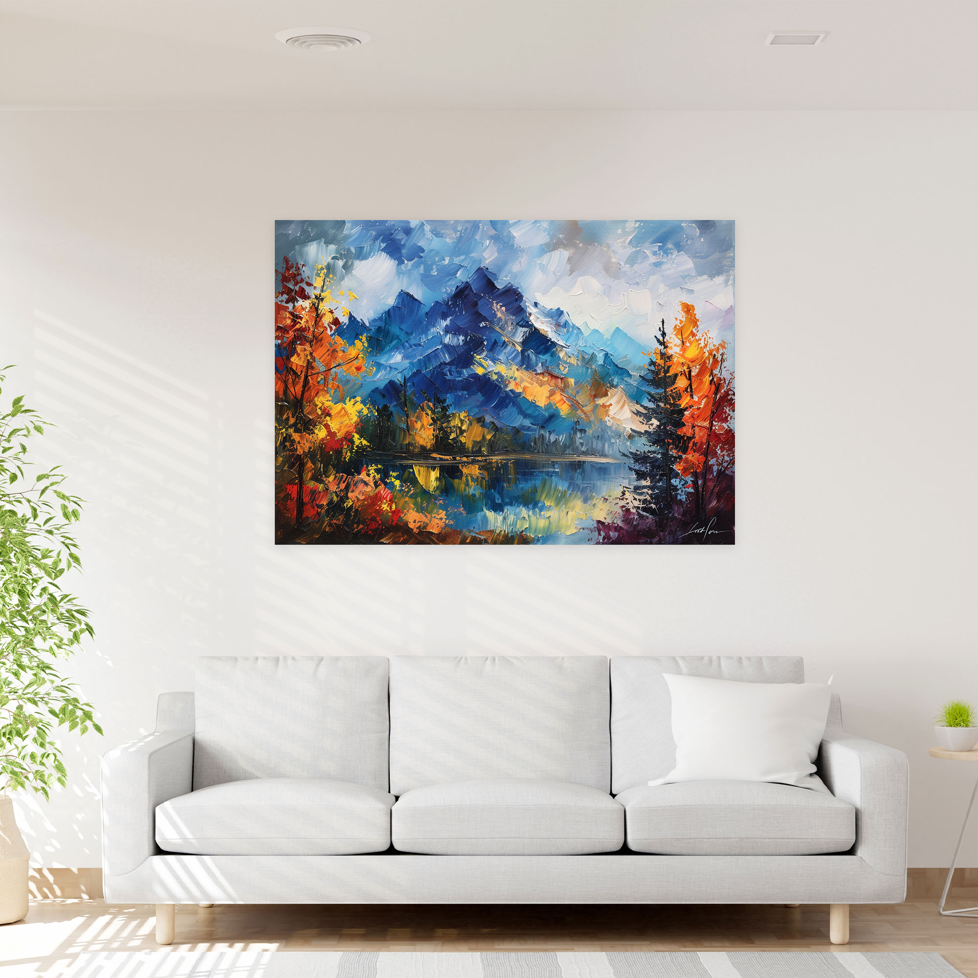 Leonid Afremov Wall Art - Mountain Landscape Canvas Print - Leonid Afremov, Canvas Print, Canvas Wall Art, Wall Art