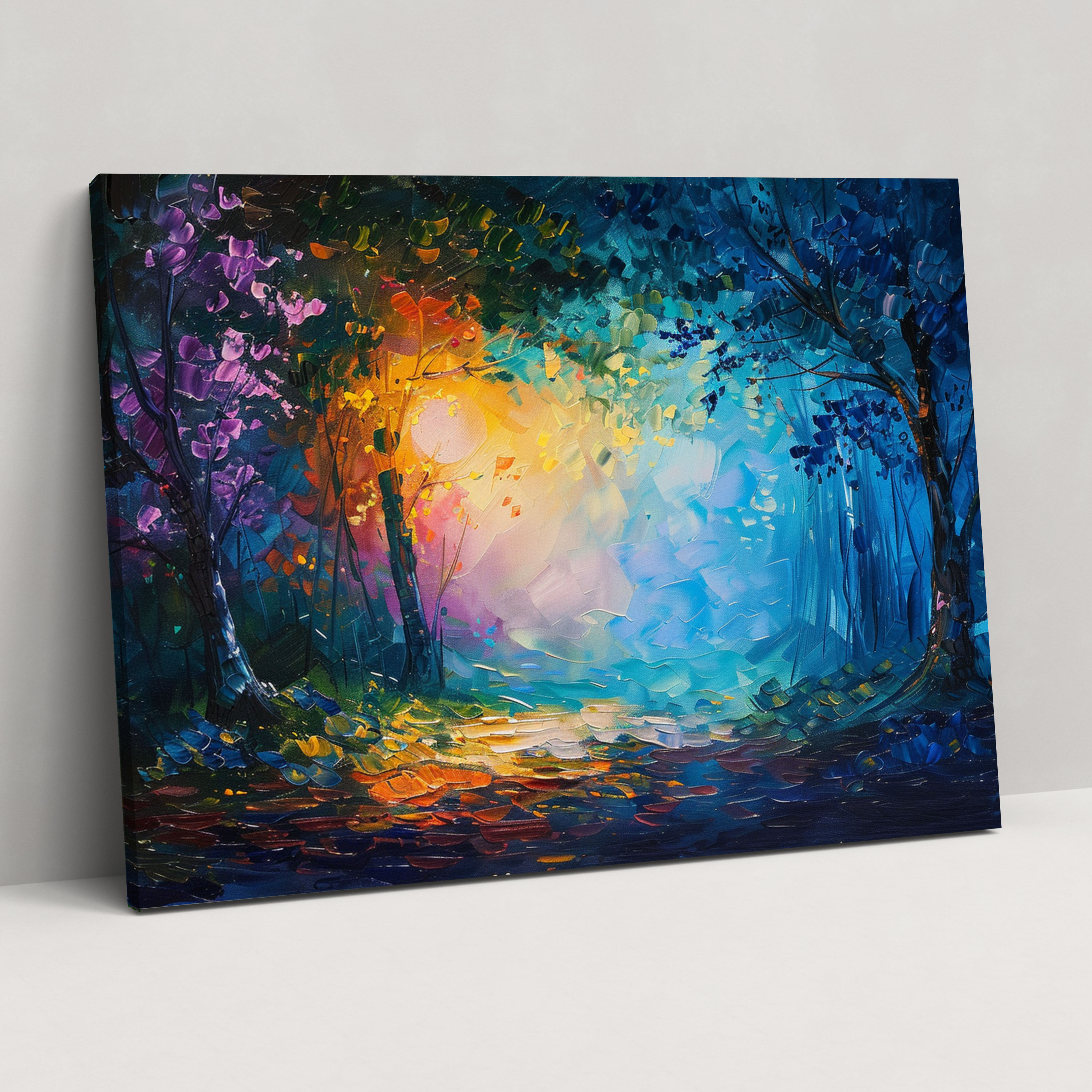 Leonid Afremov Wall Decoration - Enchanted Forest Canvas Print - Leonid Afremov, Canvas, Canvas Wall Art, Leonid Afremov
