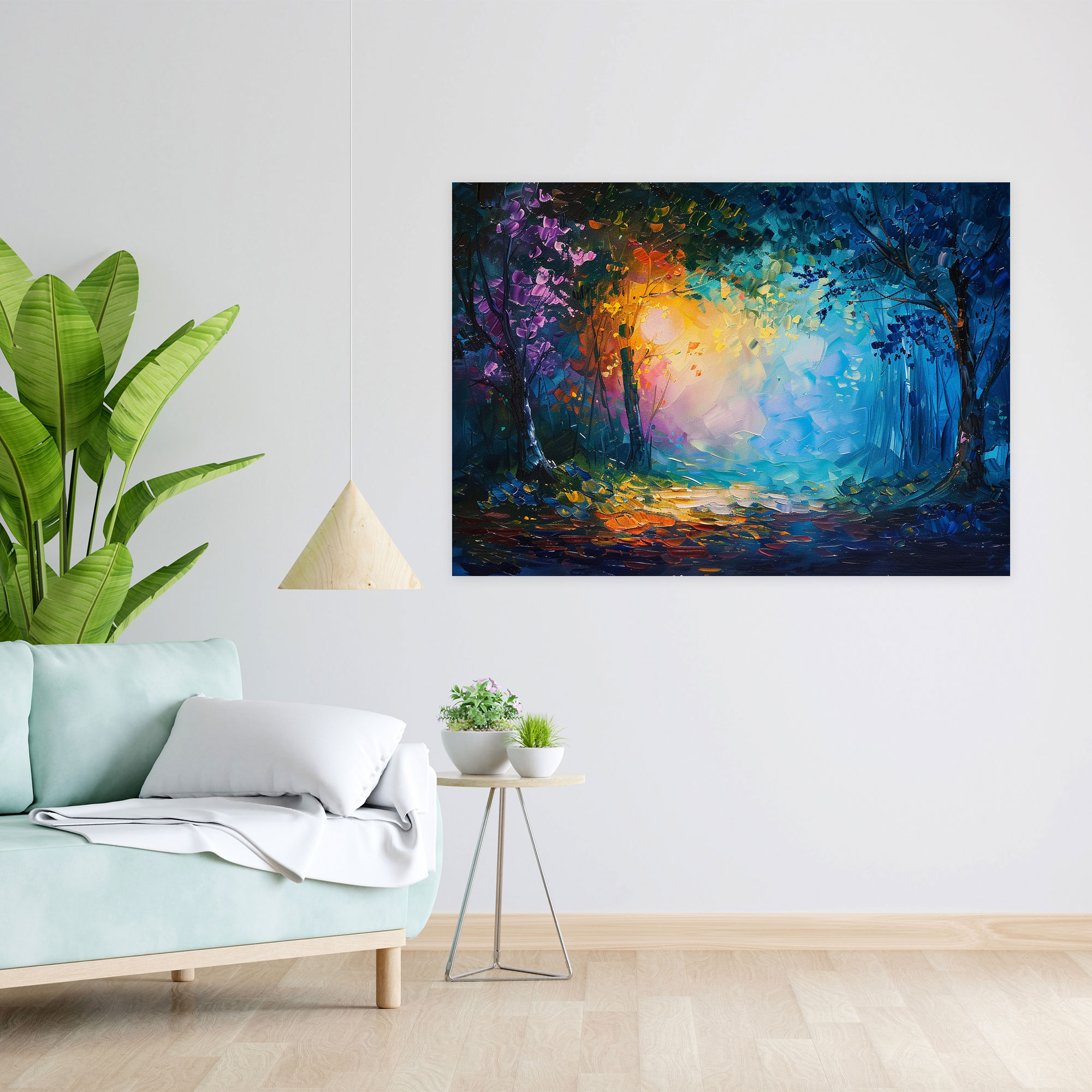 Leonid Afremov Wall Decoration - Enchanted Forest Canvas Print - Leonid Afremov, Canvas, Canvas Wall Art, Leonid Afremov
