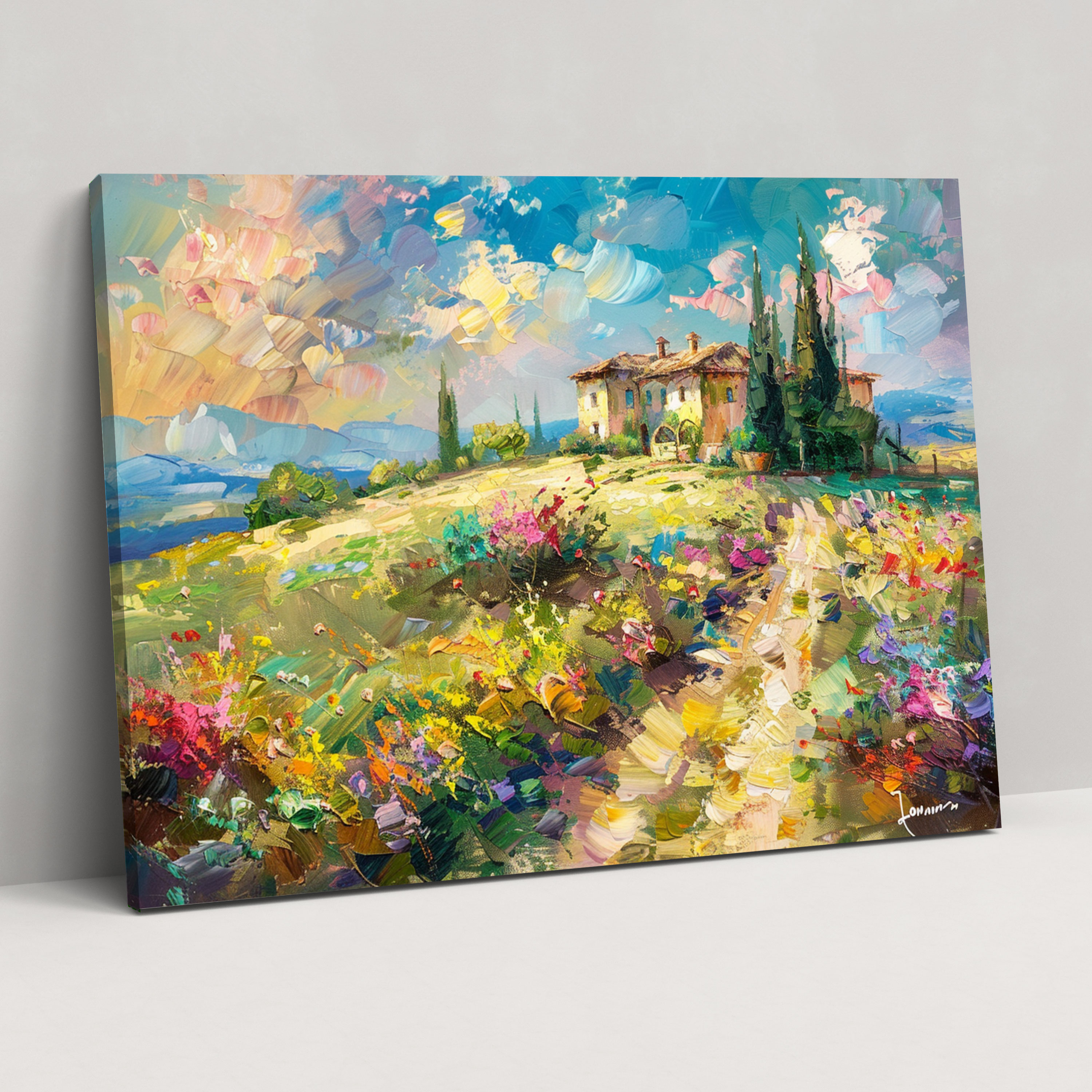 Leonid Afremov Wall Art - Countryside Landscape Canvas Print - Leonid Afremov, Canvas, Canvas Print, Canvas Wall Art