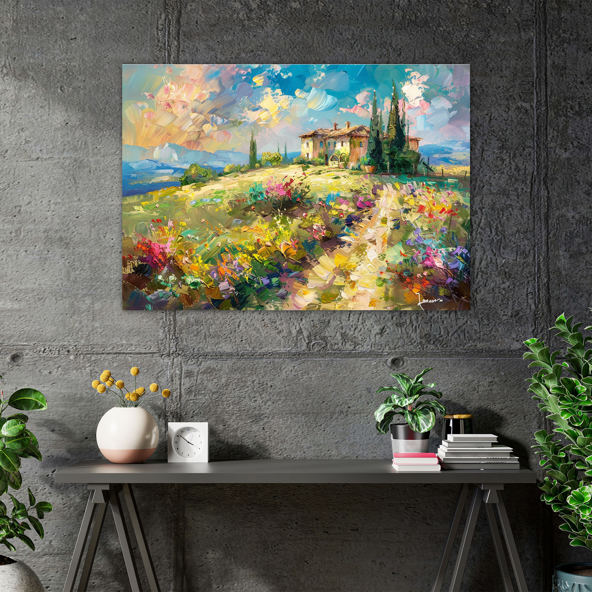 Leonid Afremov Wall Art - Countryside Landscape Canvas Print - Leonid Afremov, Canvas, Canvas Print, Canvas Wall Art