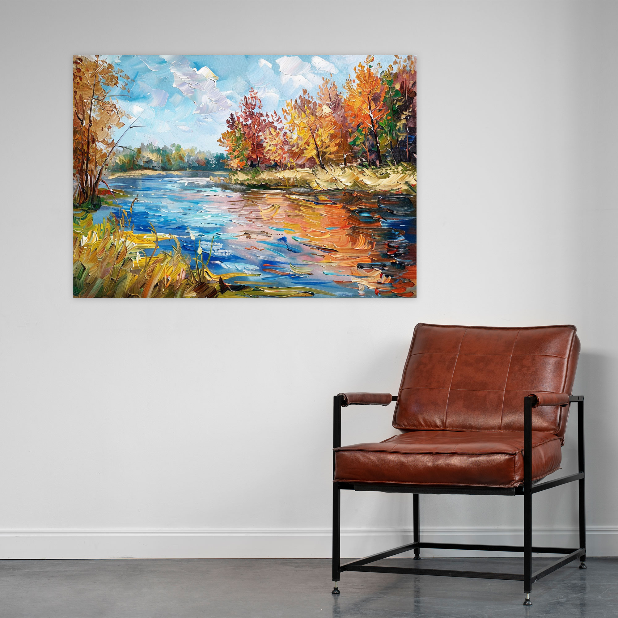 River Landscape Leonid Afremov Wall Decoration - Leonid Afremov, Canvas Wall Art, Home Decoration, Canvas Print