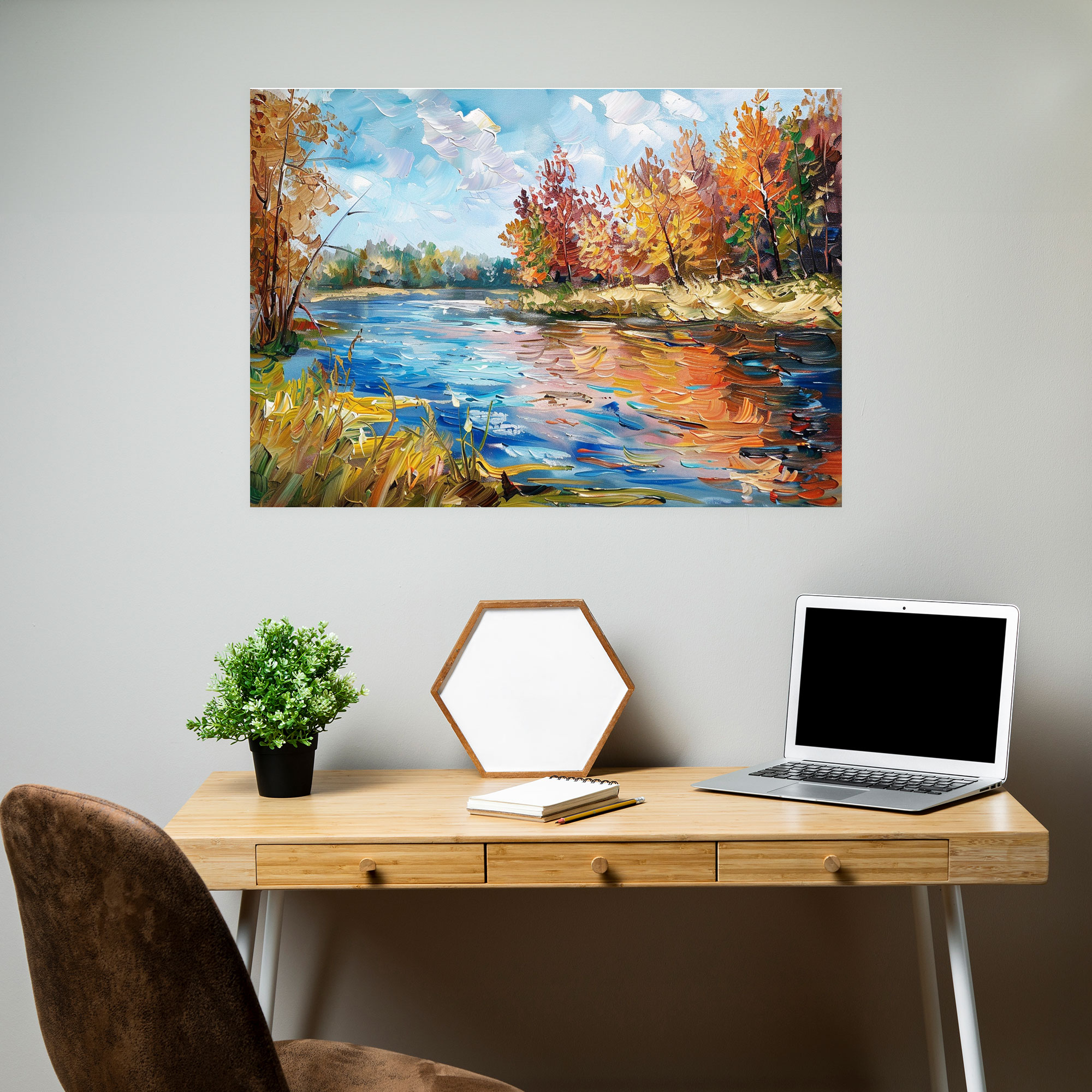 River Landscape Leonid Afremov Wall Decoration - Leonid Afremov, Canvas Wall Art, Home Decoration, Canvas Print