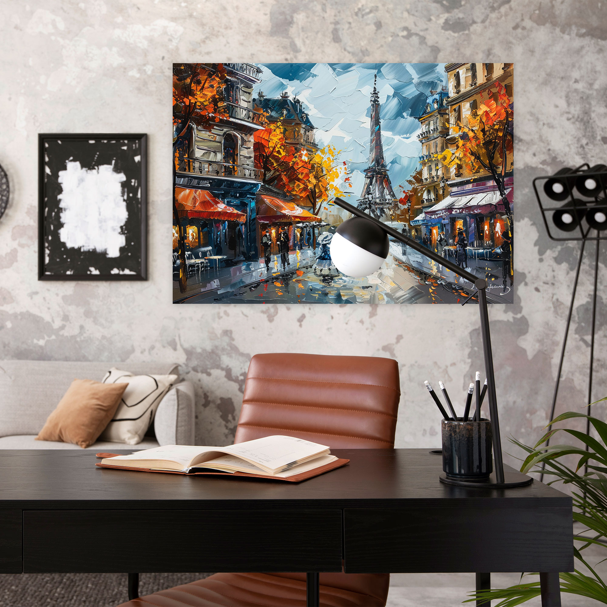Parisian Street Leonid Afremov Canvas Print - Leonid Afremov, Wall Art, Wall Decoration, Leonid Afremov