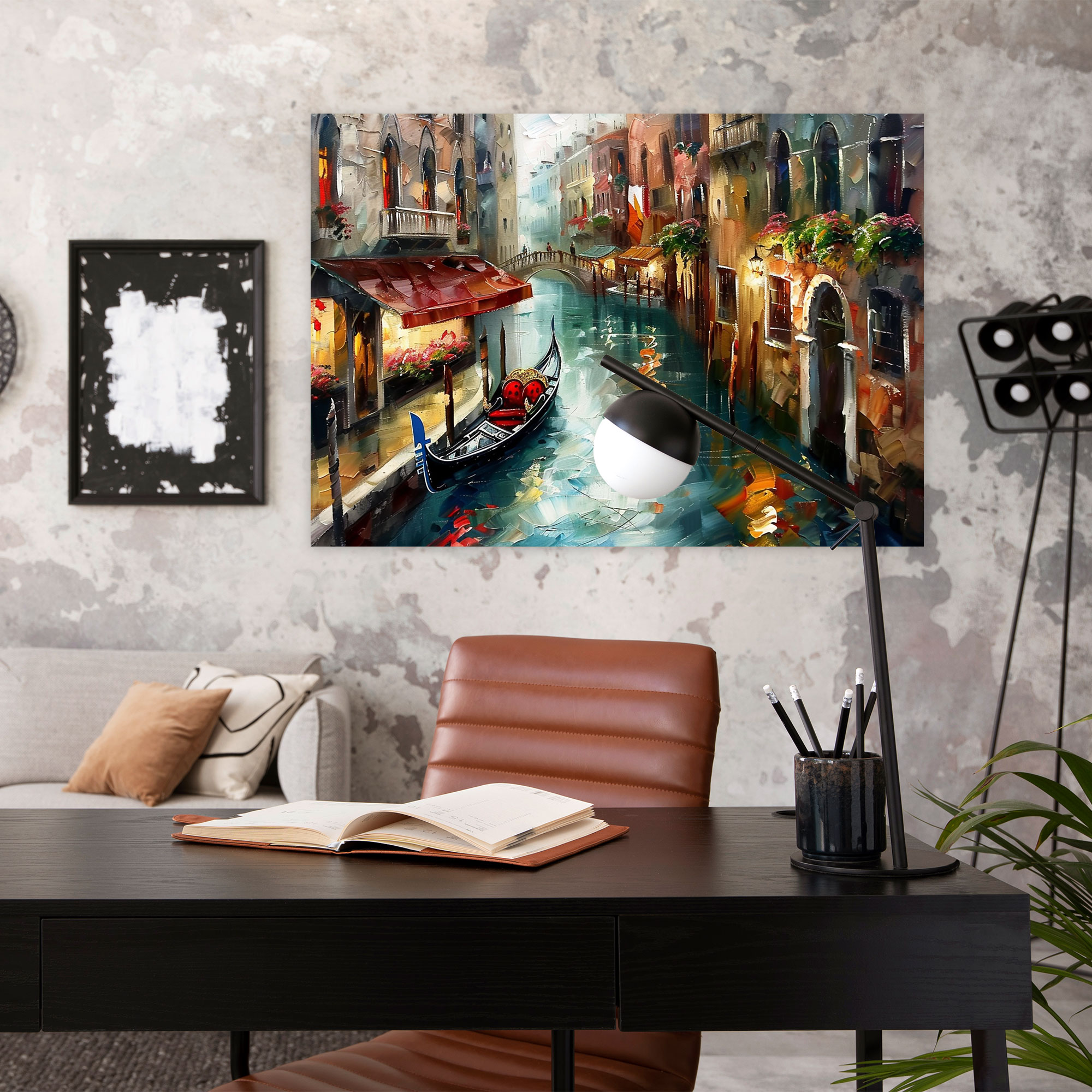Venice Canal Leonid Afremov Wall Art - Leonid Afremov, Canvas, Leonid Afremov, Canvas Print