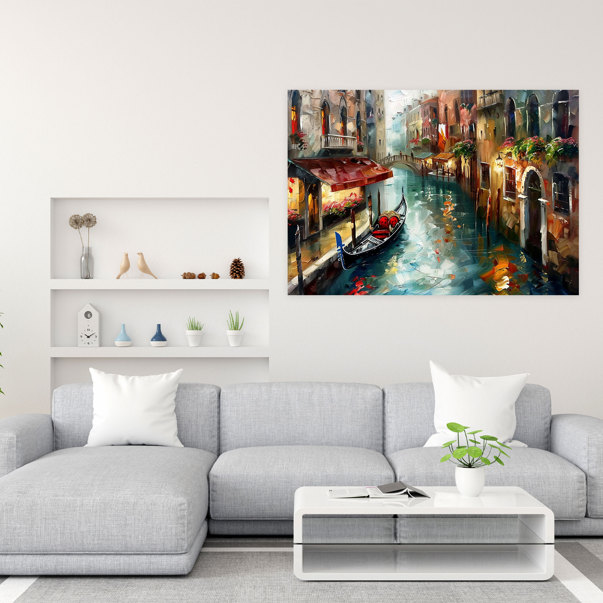 Venice Canal Leonid Afremov Wall Art - Leonid Afremov, Canvas, Leonid Afremov, Canvas Print