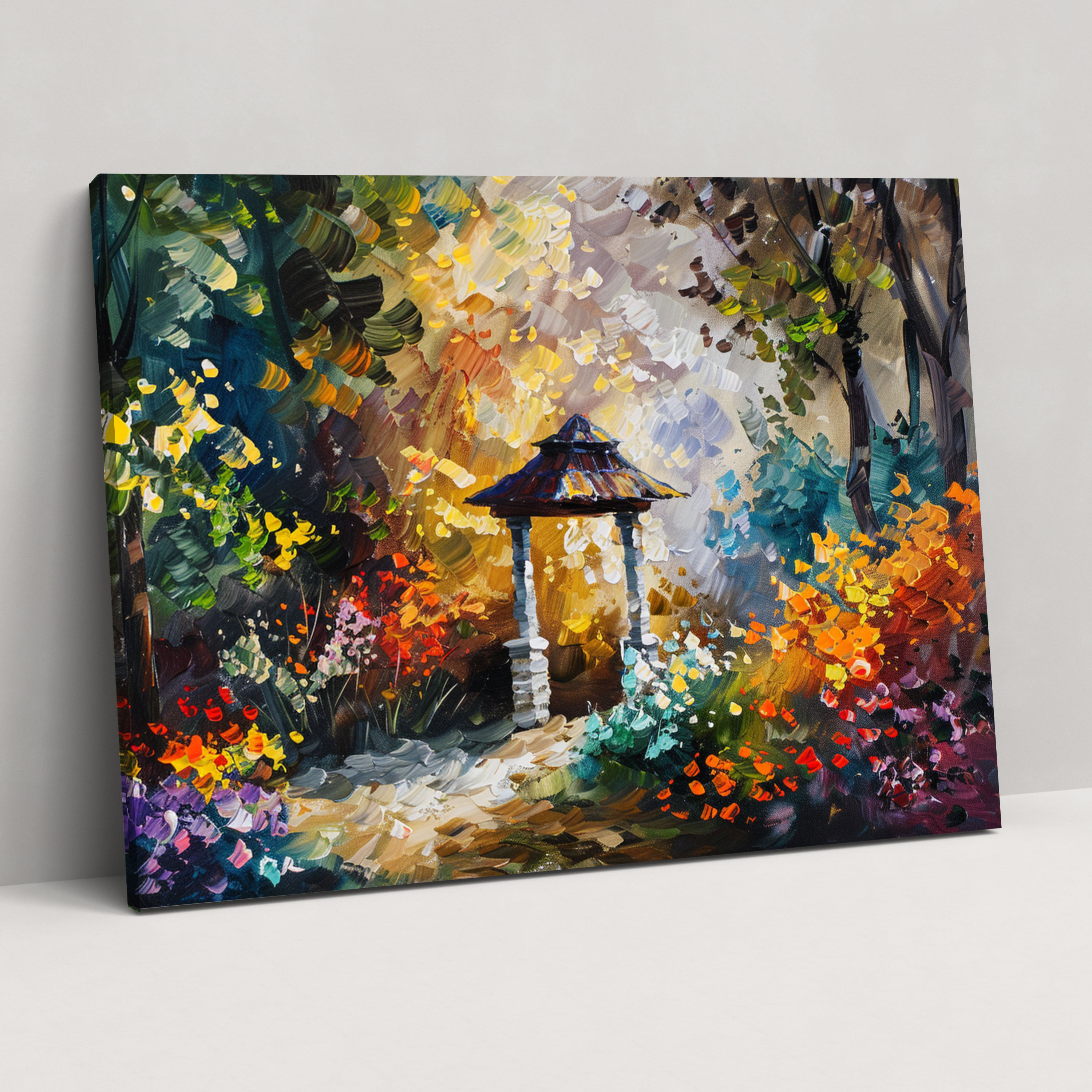 Leonid Afremov Wall Decoration - Whimsical Garden Twilight - Leonid Afremov, Wall Decoration, Canvas Print, Canvas