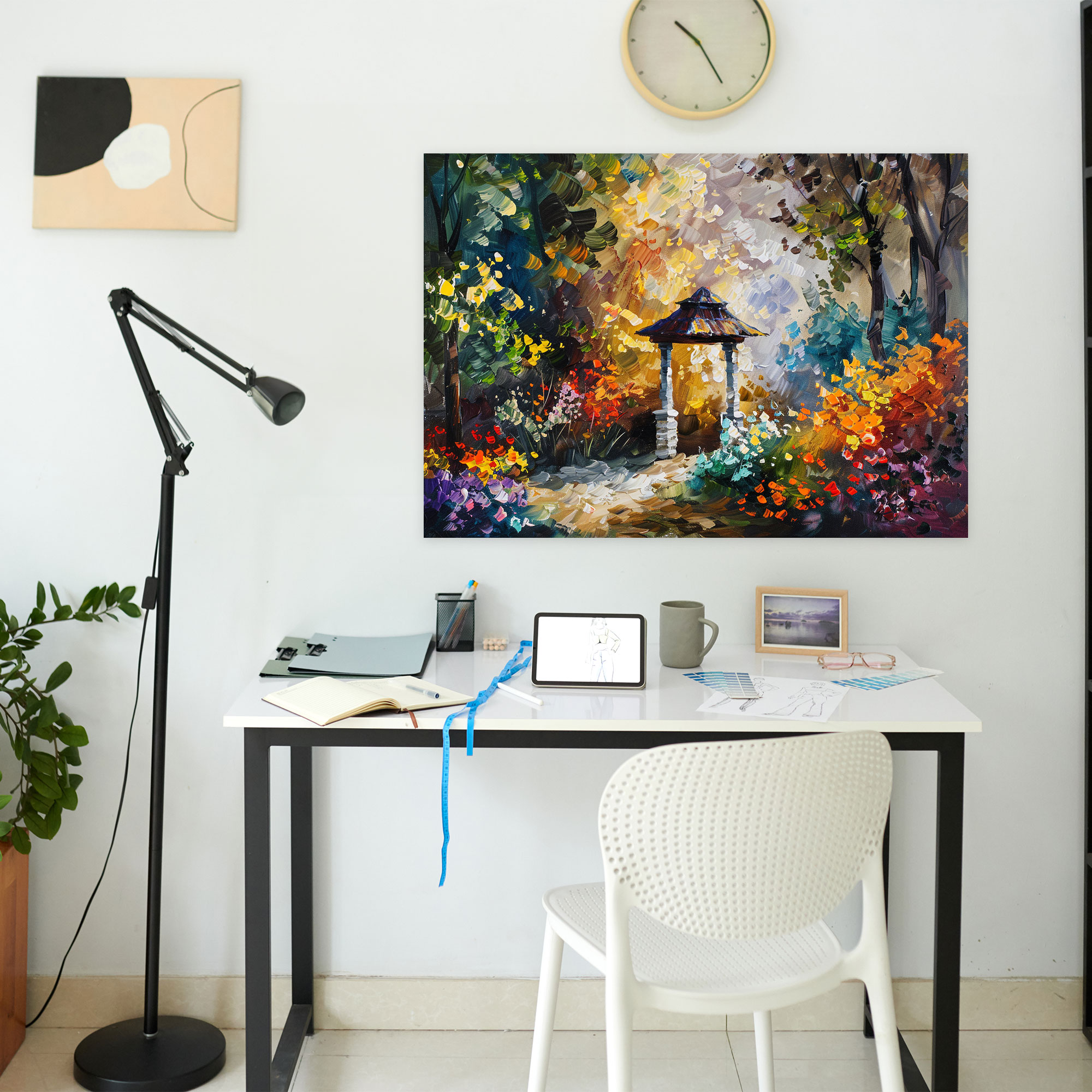 Leonid Afremov Wall Decoration - Whimsical Garden Twilight - Leonid Afremov, Wall Decoration, Canvas Print, Canvas