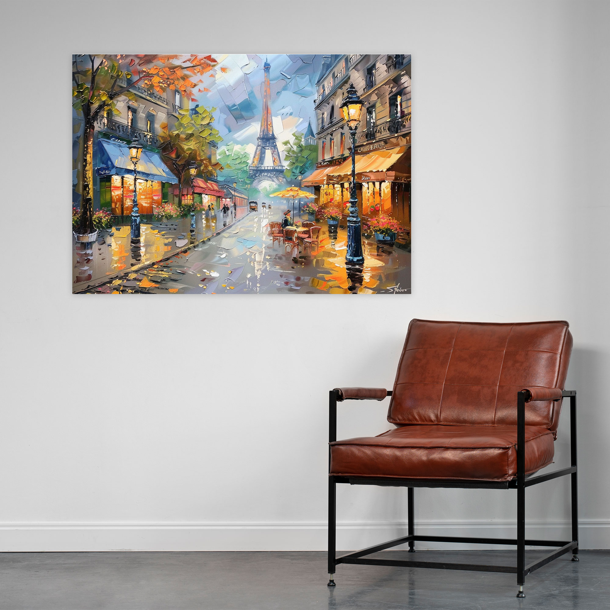 Parisian Street Leonid Afremov Wall Art - Leonid Afremov, Leonid Afremov, Canvas Print, Home Decoration