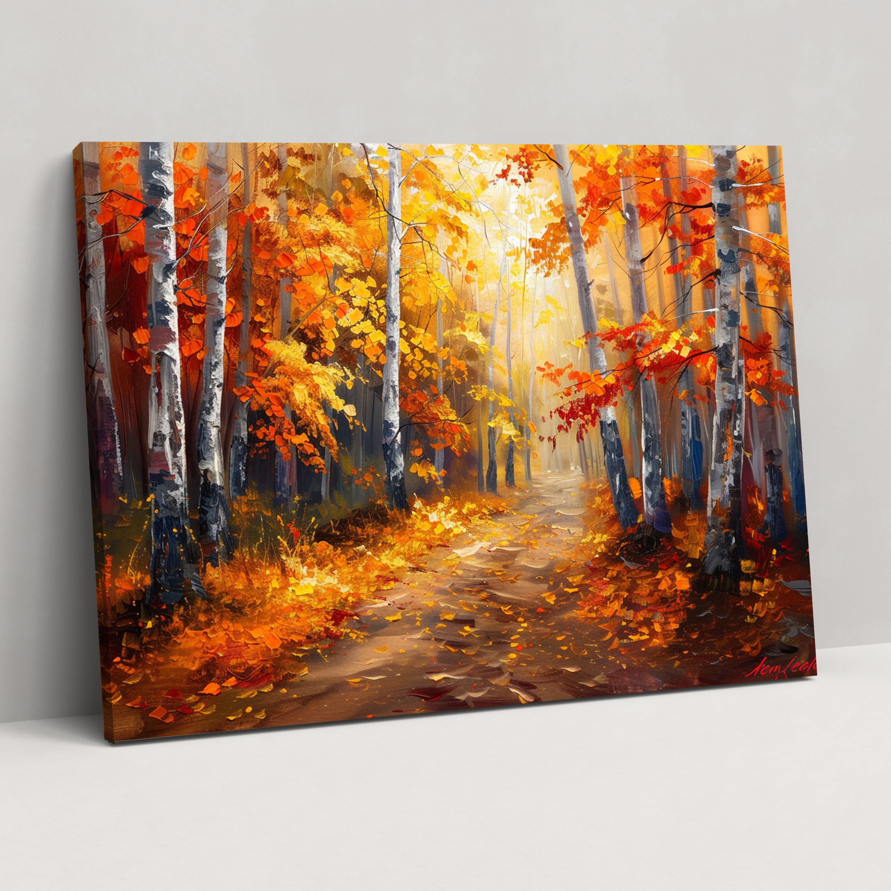 Autumn Forest Leonid Afremov Wall Art - Leonid Afremov, Wall Art, Wall Decoration, Canvas Print