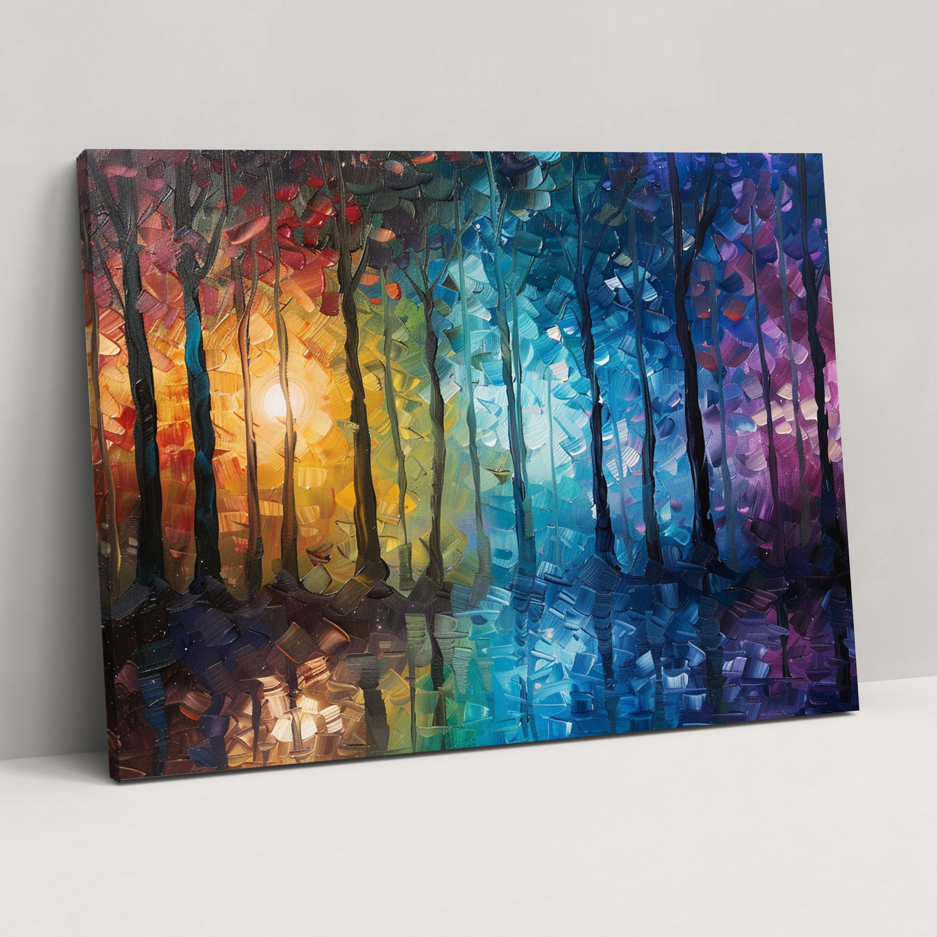 Moonlit Forest Leonid Afremov Wall Art - Leonid Afremov, Canvas Print, Wall Art, Canvas