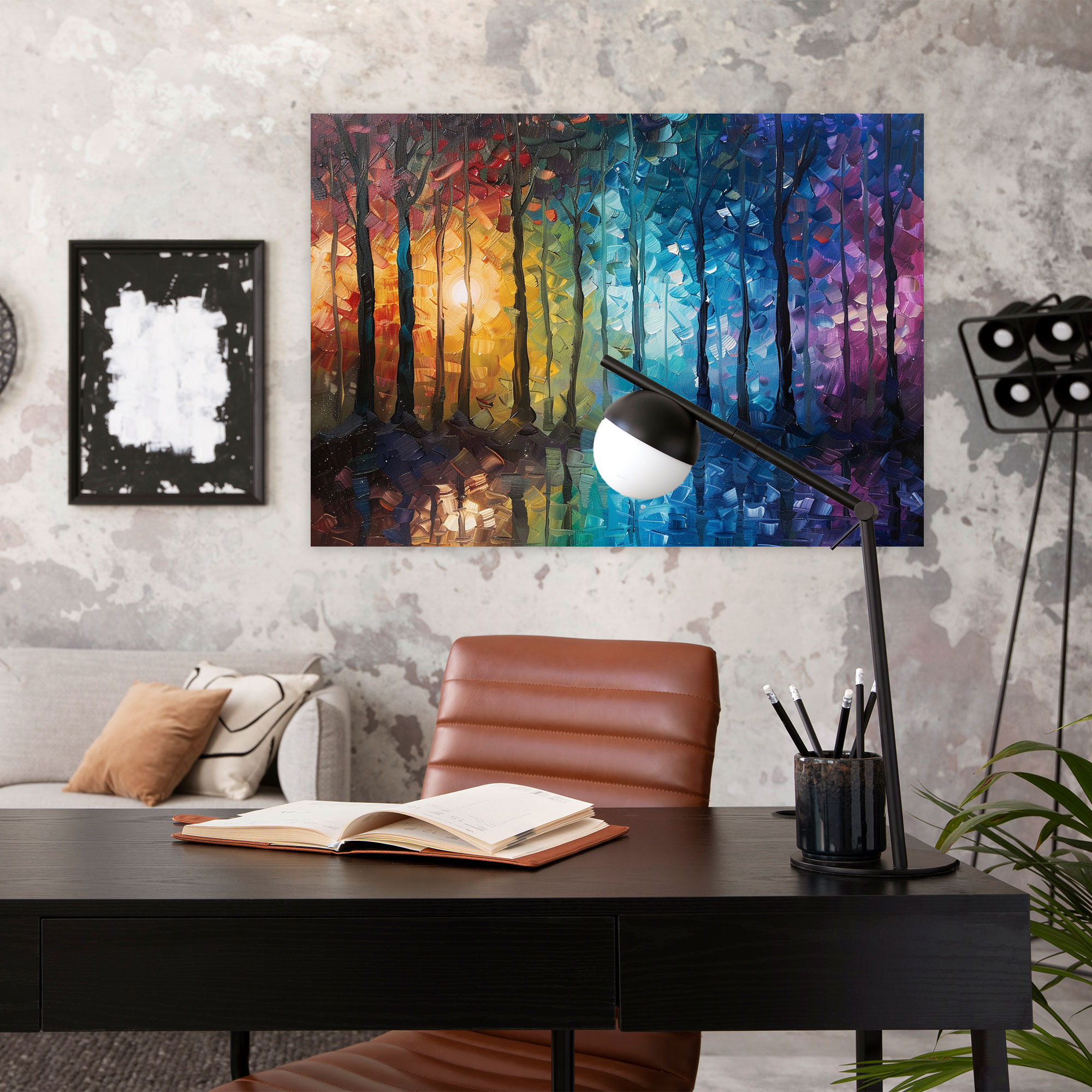 Moonlit Forest Leonid Afremov Wall Art - Leonid Afremov, Canvas Print, Wall Art, Canvas