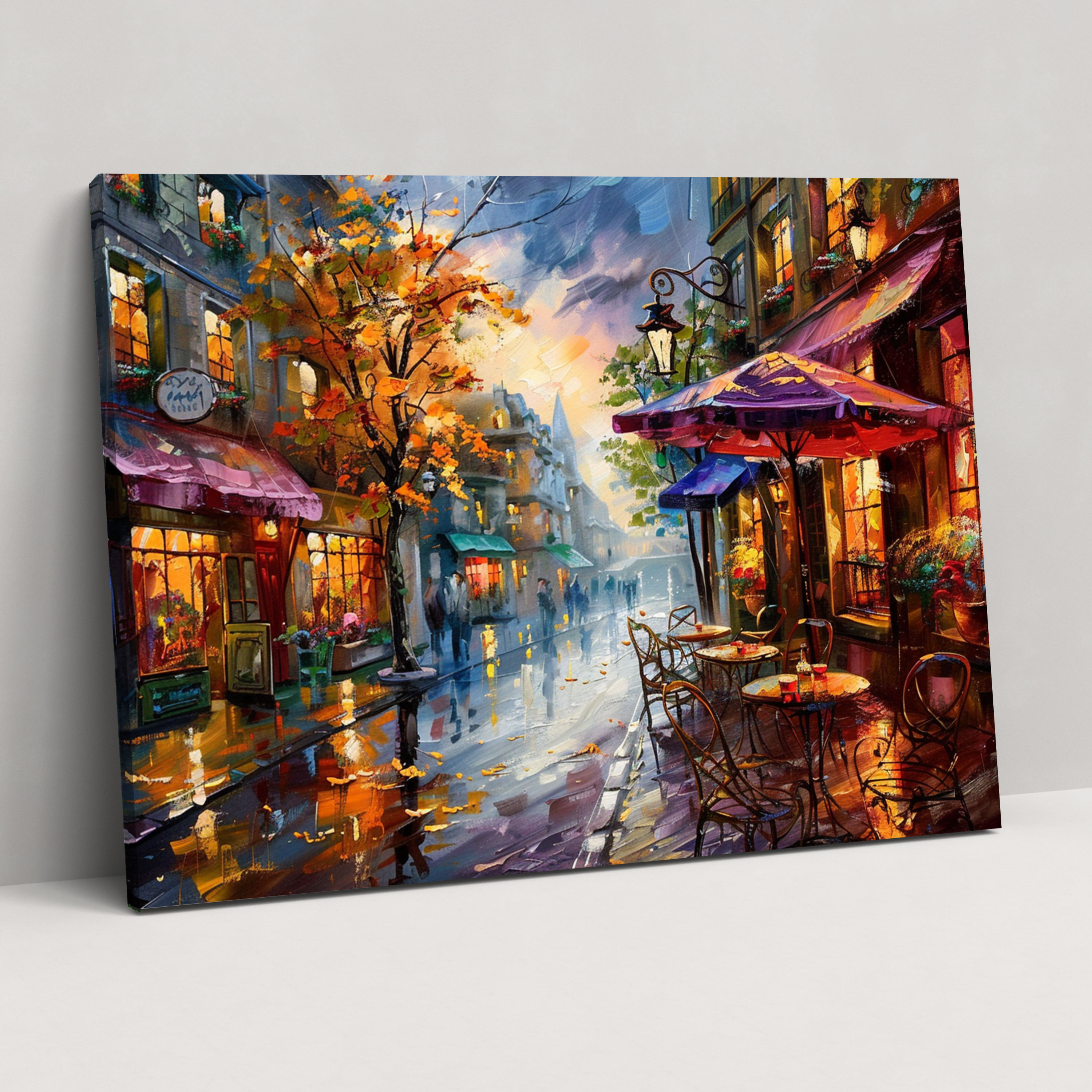 Parisian Street Leonid Afremov Wall Decoration - Leonid Afremov, Leonid Afremov, Wall Decoration, Home Decoration