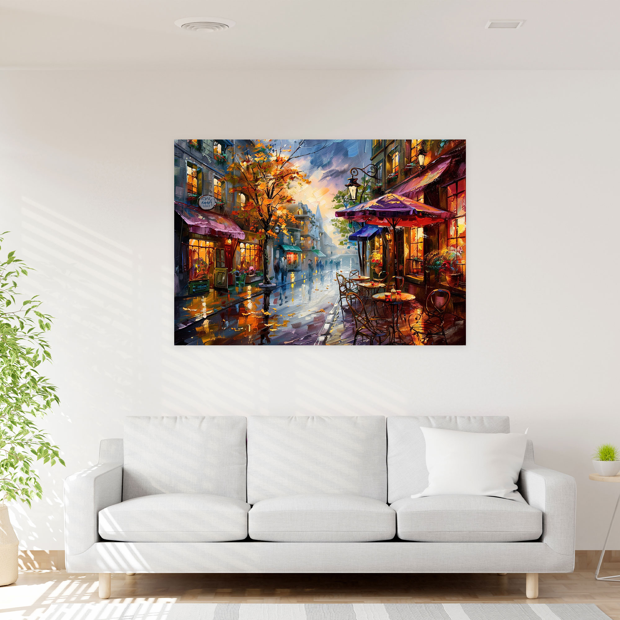 Parisian Street Leonid Afremov Wall Decoration - Leonid Afremov, Leonid Afremov, Wall Decoration, Home Decoration
