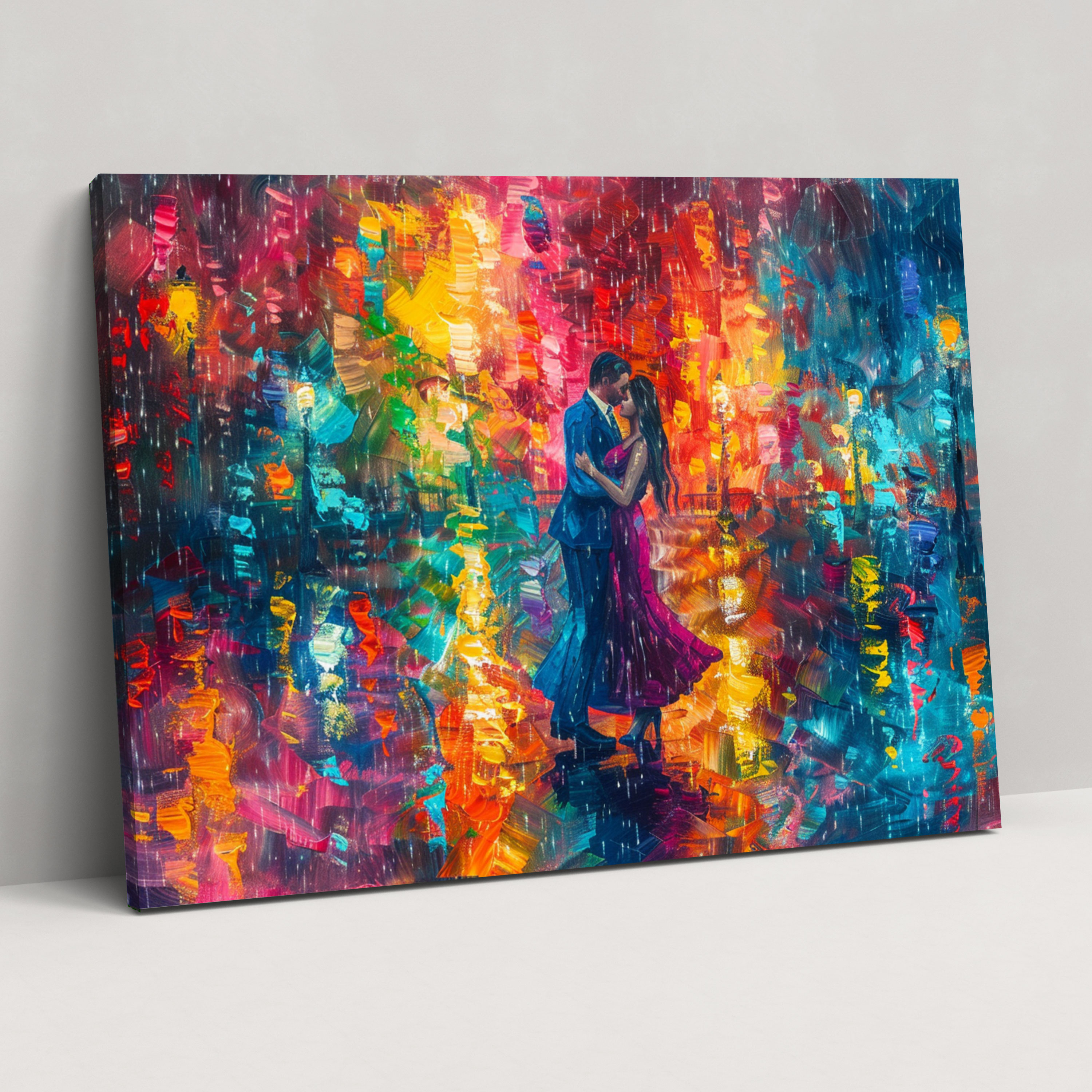 Leonid Afremov Dancing Couple Canvas Print - Leonid Afremov, Wall Decoration, Canvas Wall Art, Canvas Print