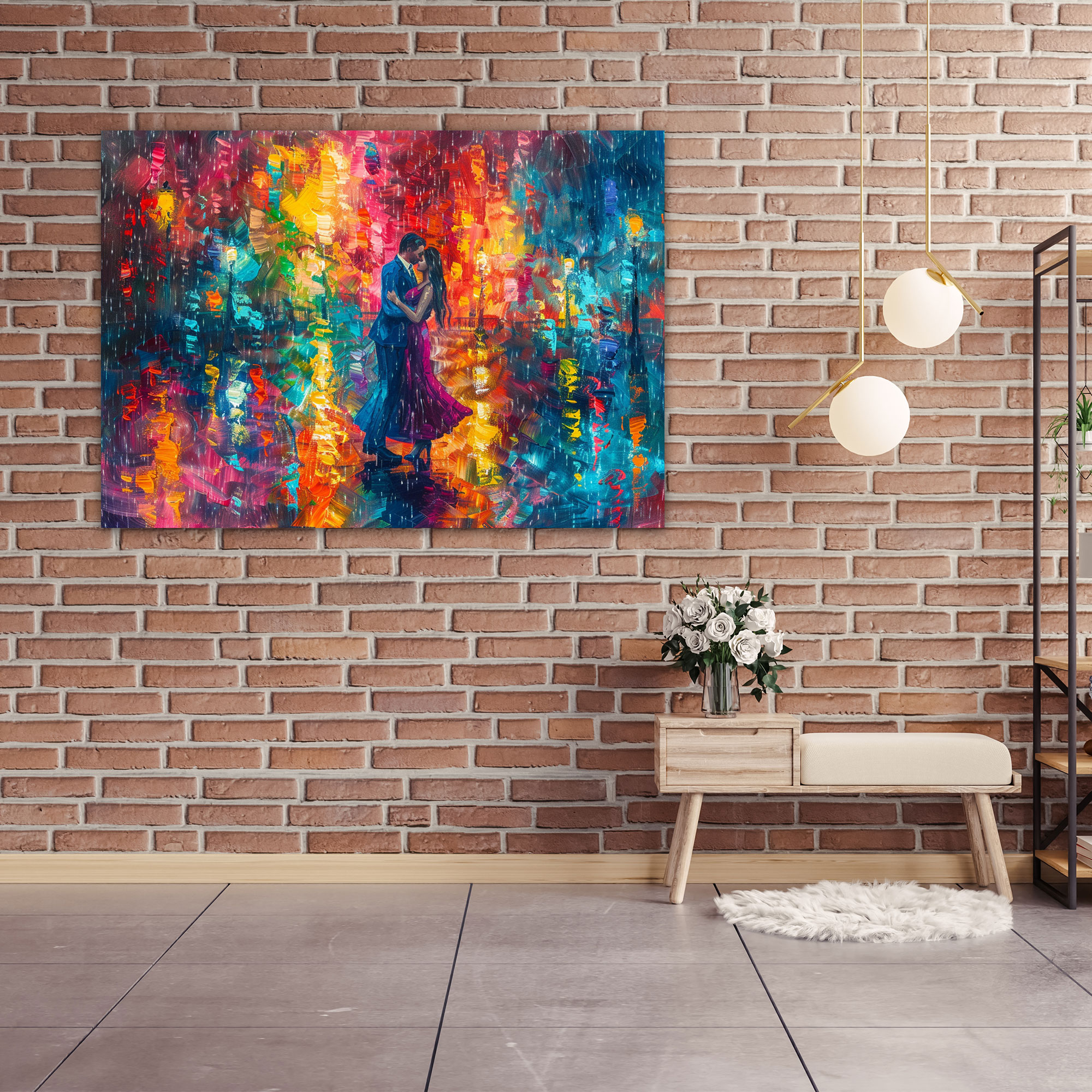 Leonid Afremov Dancing Couple Canvas Print - Leonid Afremov, Wall Decoration, Canvas Wall Art, Canvas Print