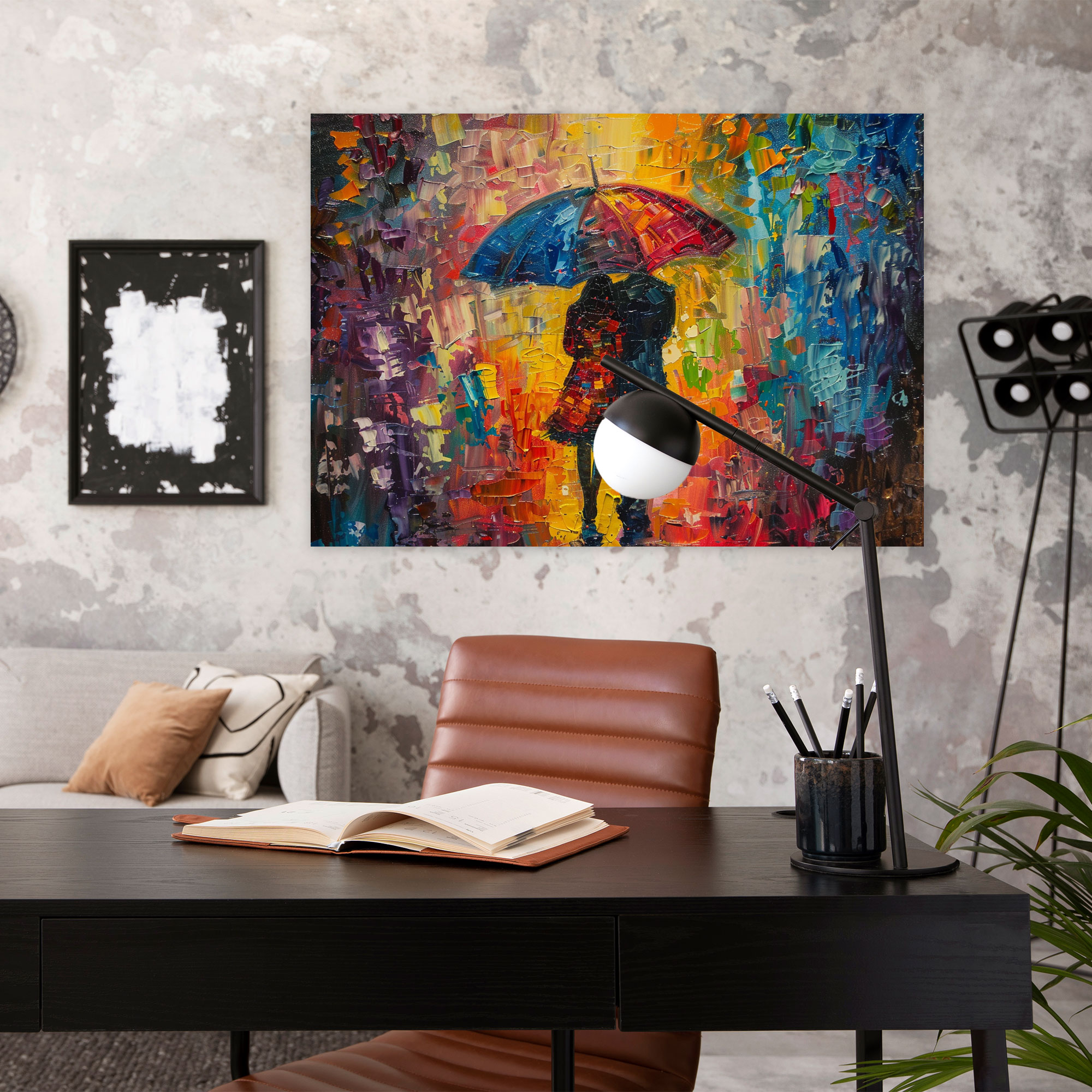 Romantic Couple Leonid Afremov Canvas Print - Leonid Afremov, Canvas Wall Art, Canvas Print, Home Decoration