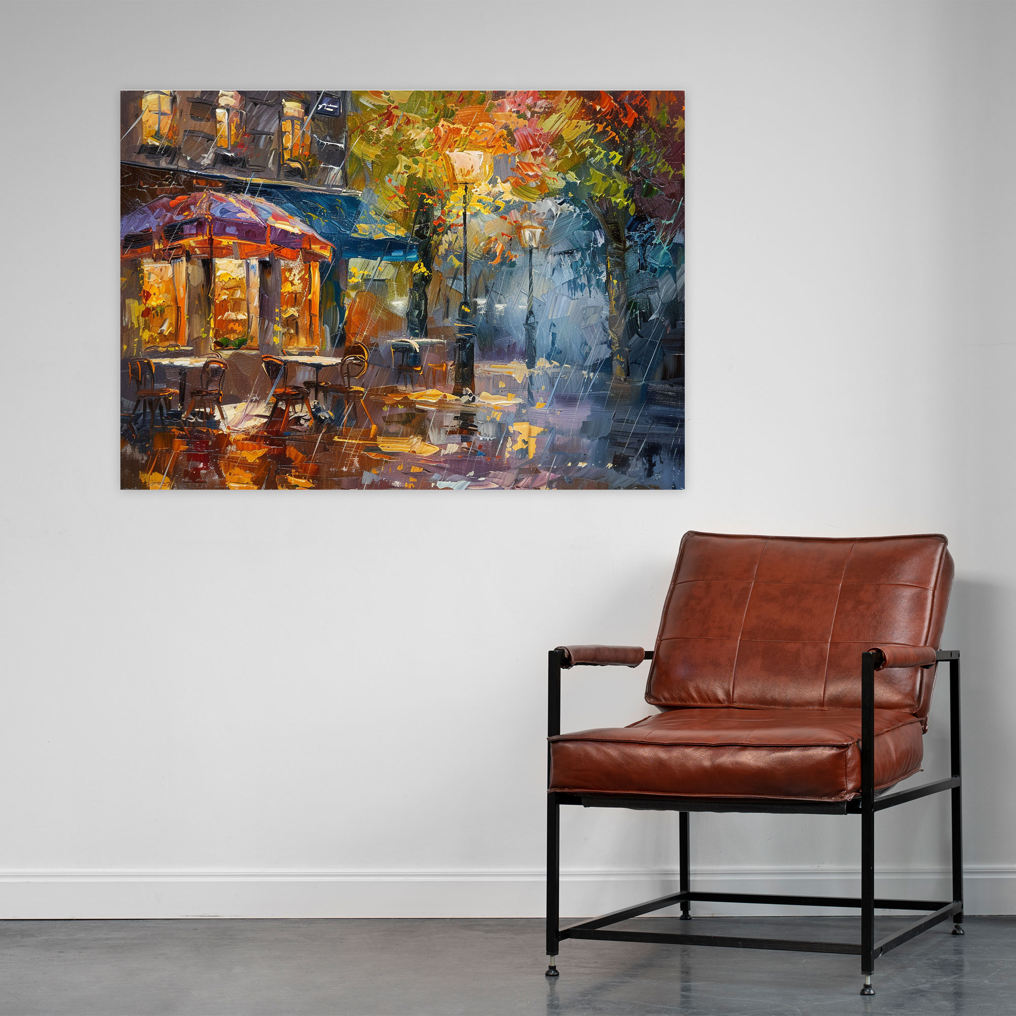 Cozy Cafe Leonid Afremov Wall Art - Leonid Afremov, Wall Decoration, Canvas, Canvas Wall Art