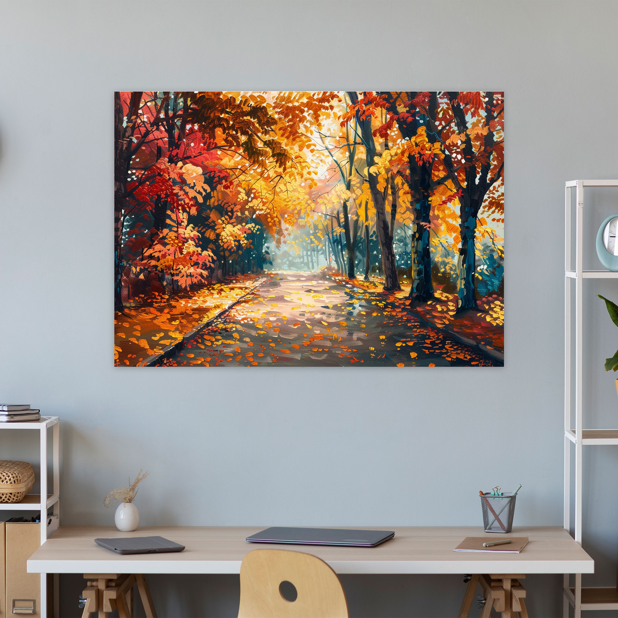 Autumn Park Leonid Afremov Canvas Print Wall Decoration - Leonid Afremov, Home Decoration, Wall Decoration, Canvas Wall Art