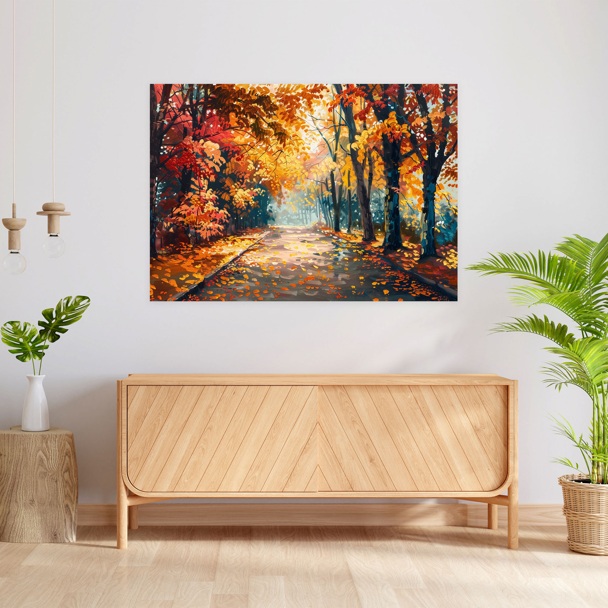 Autumn Park Leonid Afremov Canvas Print Wall Decoration - Leonid Afremov, Home Decoration, Wall Decoration, Canvas Wall Art