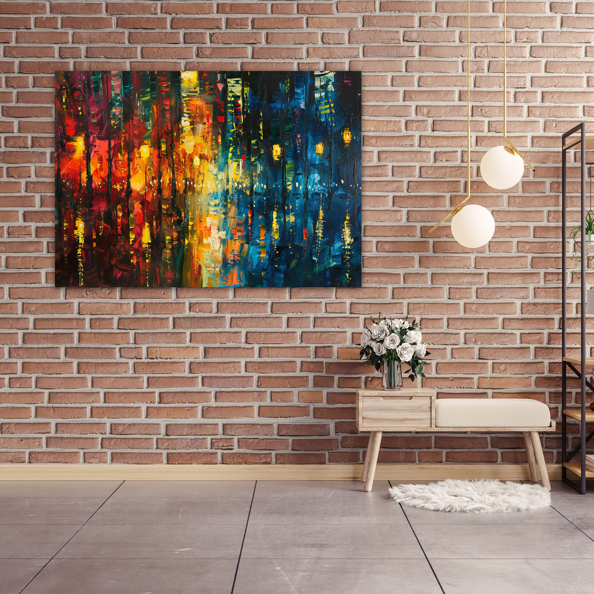 Dancing Lights Leonid Afremov Wall Art - Leonid Afremov, Canvas Print, Leonid Afremov, Home Decoration