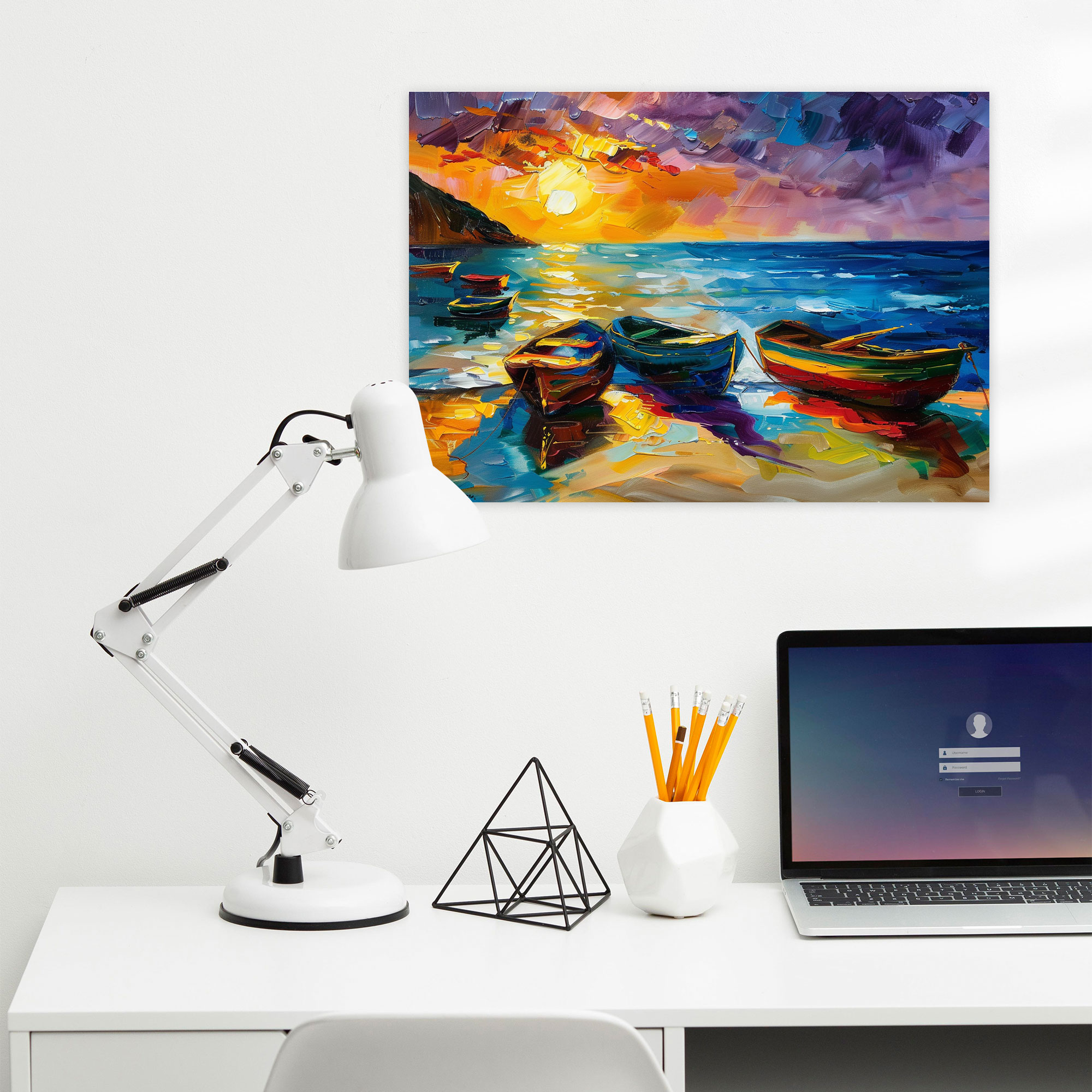 Leonid Afremov Seascape Canvas Print - Leonid Afremov, Wall Art, Wall Decoration, Home Decoration