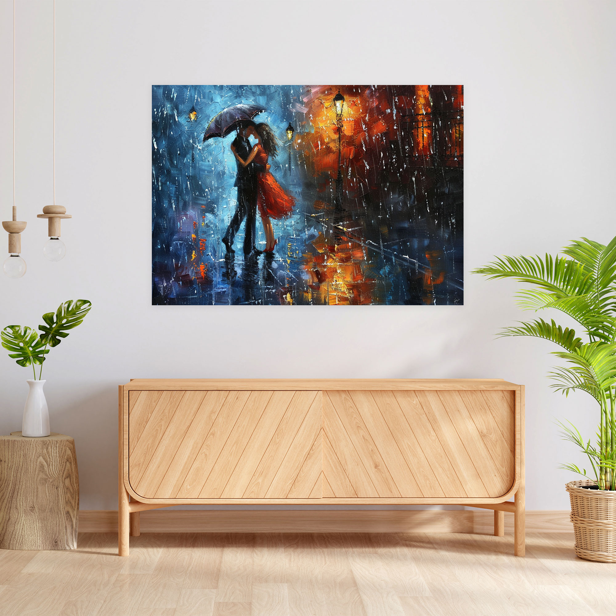 Leonid Afremov Dancing Couple Canvas Print - Leonid Afremov, Leonid Afremov, Wall Decoration, Canvas