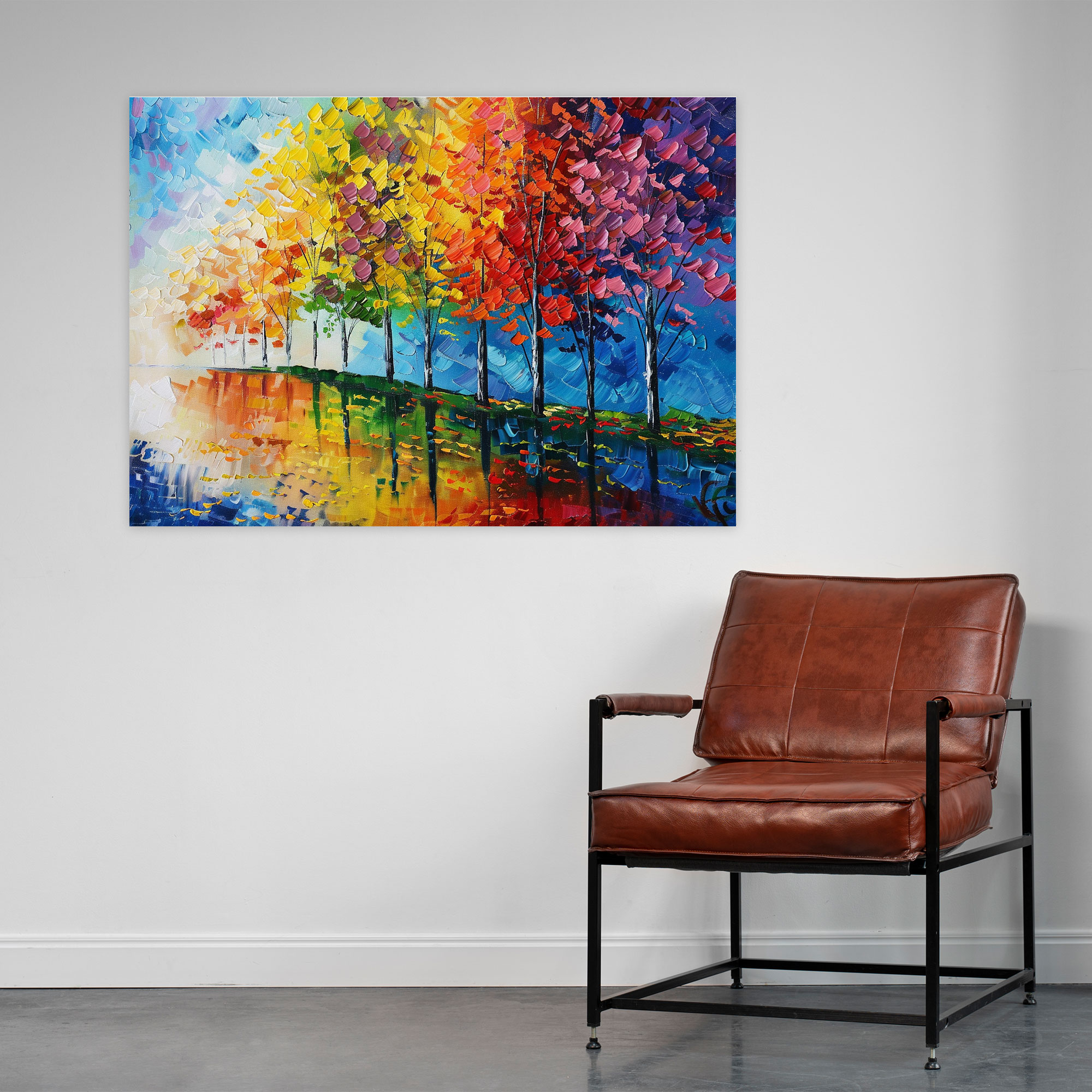 Colorful Autumn Trees Canvas Print - Leonid Afremov, Wall Art, Canvas, Leonid Afremov