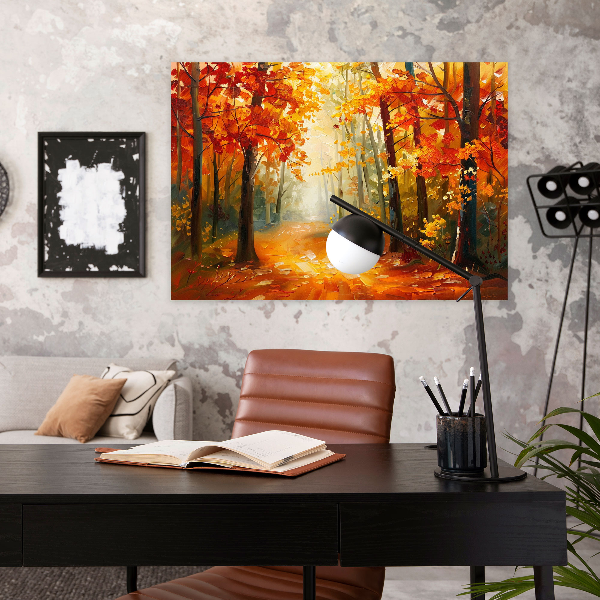 Leonid Afremov Canvas Print Autumn Forest Wall Decoration - Leonid Afremov, Leonid Afremov, Canvas Print, Wall Art